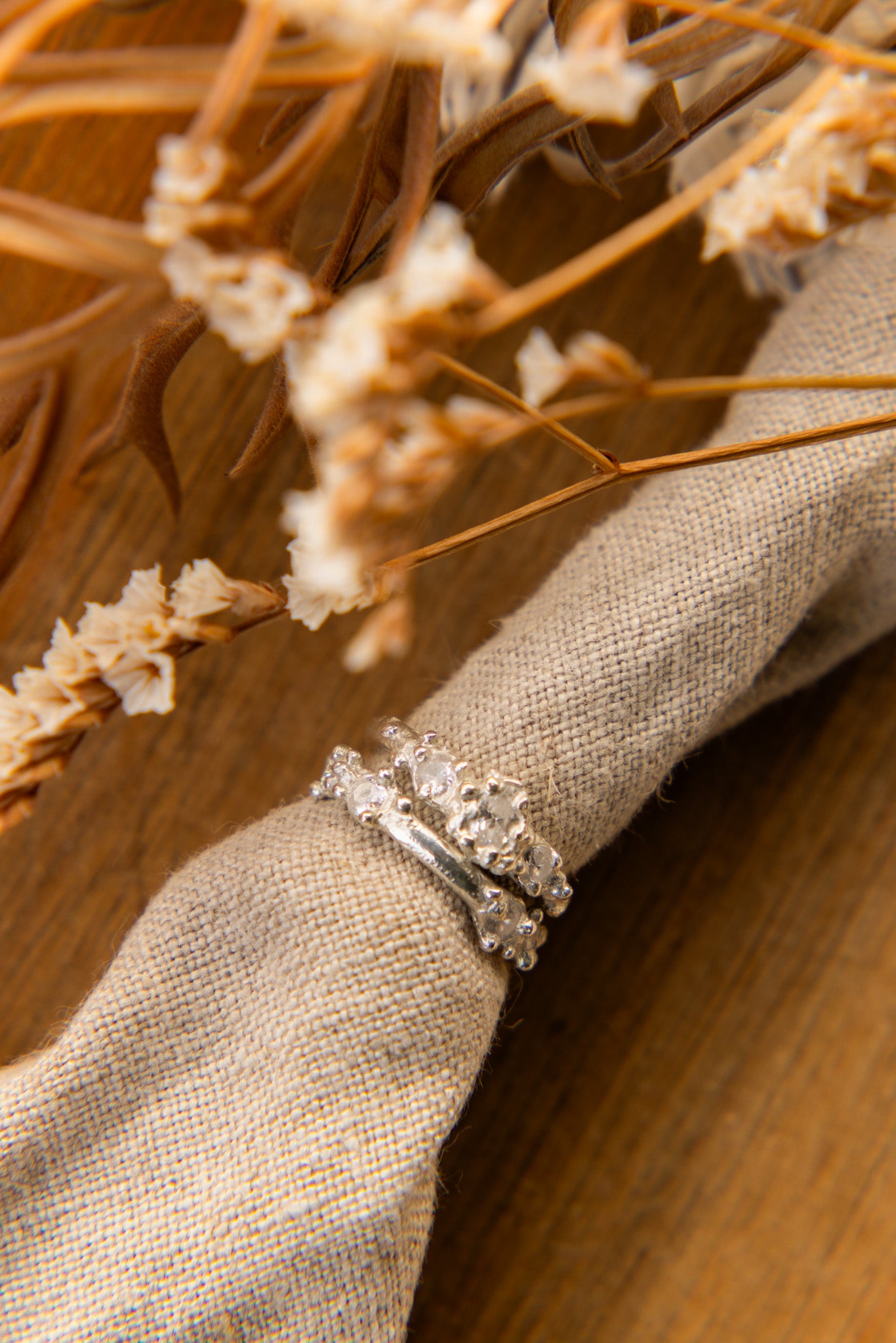 Clear double Ring #6