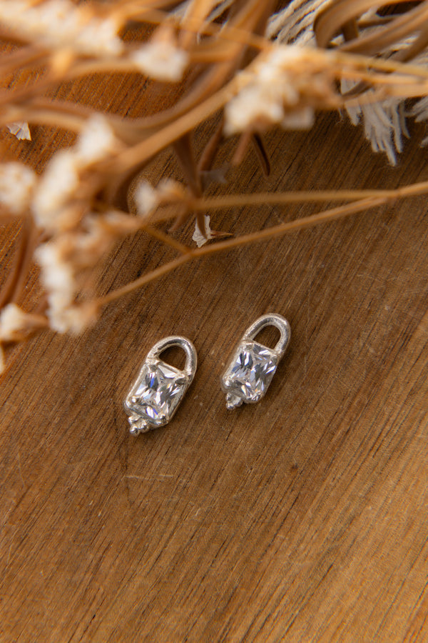 Clear Earrings Top - No hoop earrings - daisy doe
