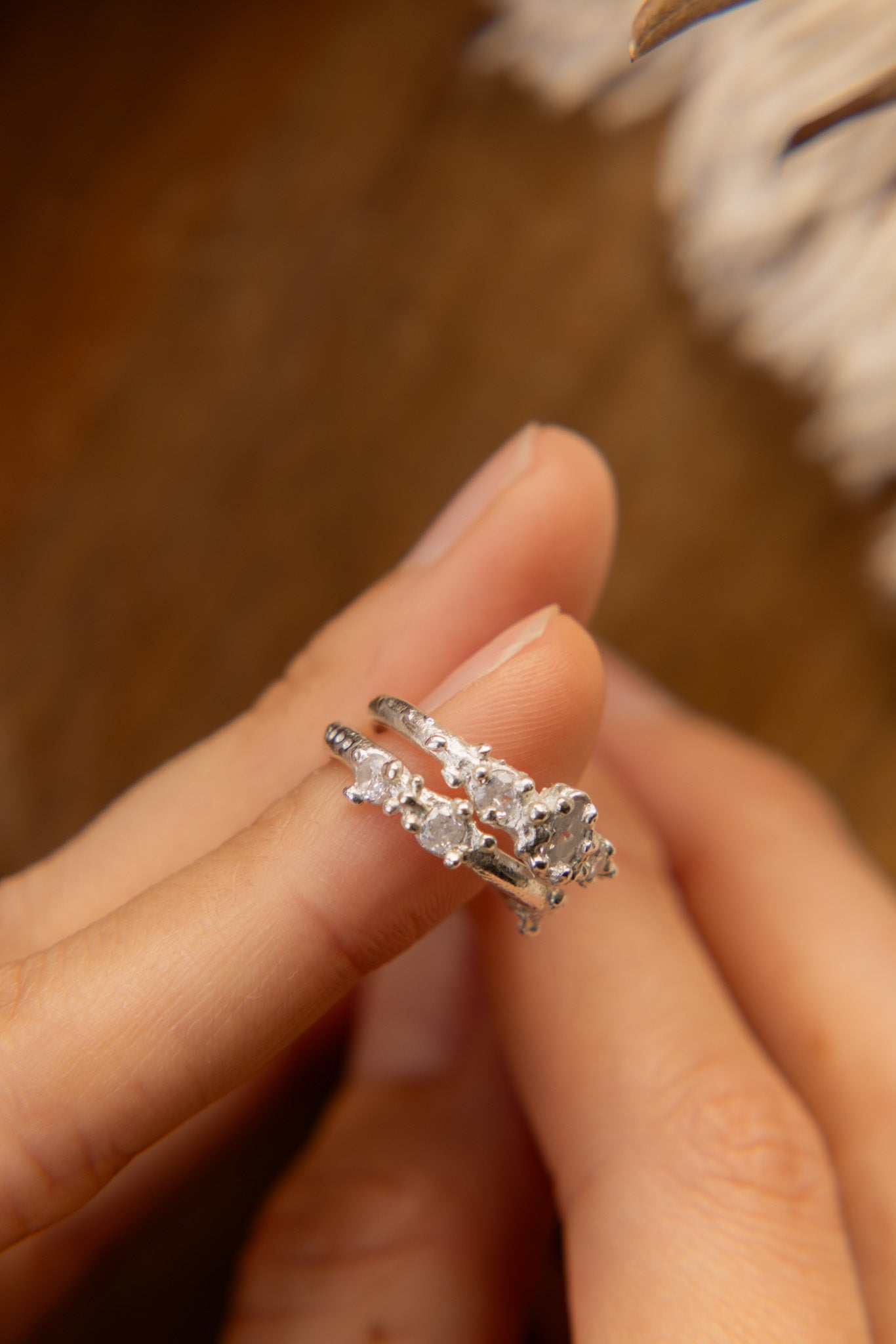 Clear double Ring #6