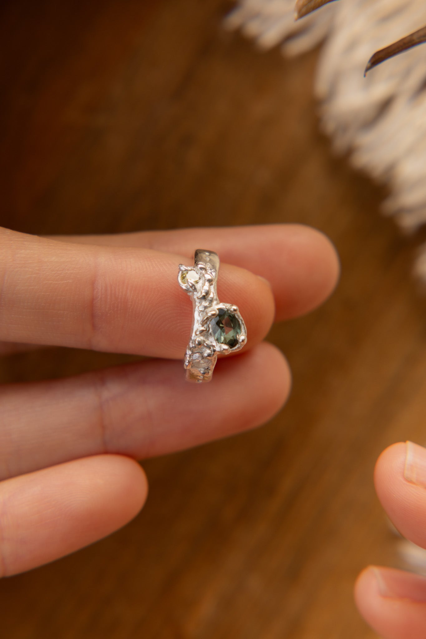 Meadowlight green Ring #8.5