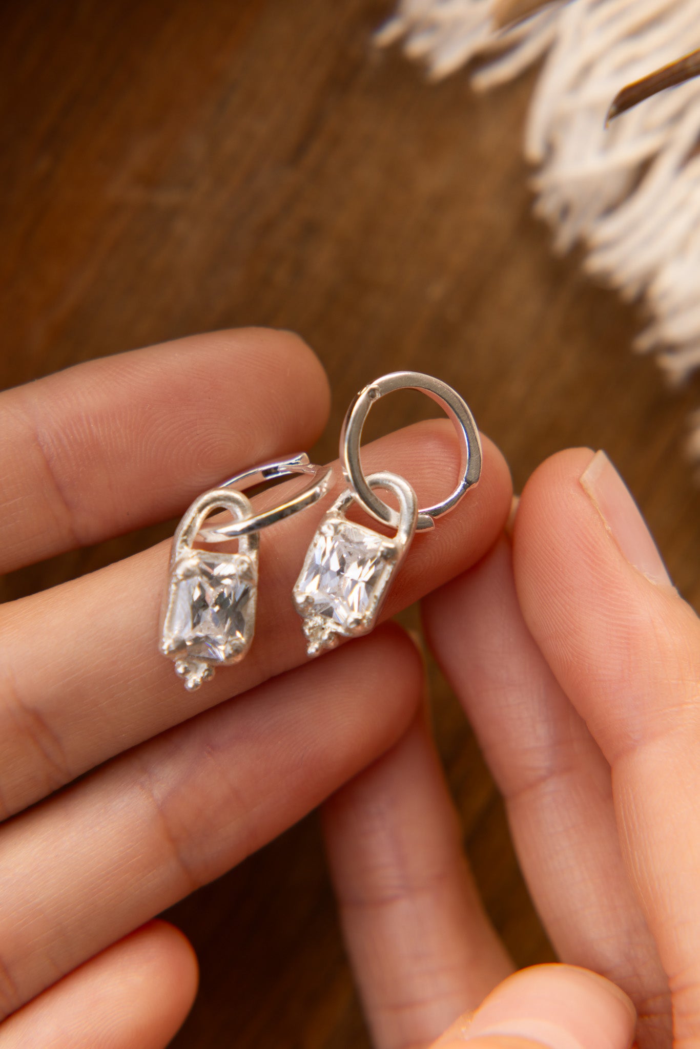 Clear Earrings