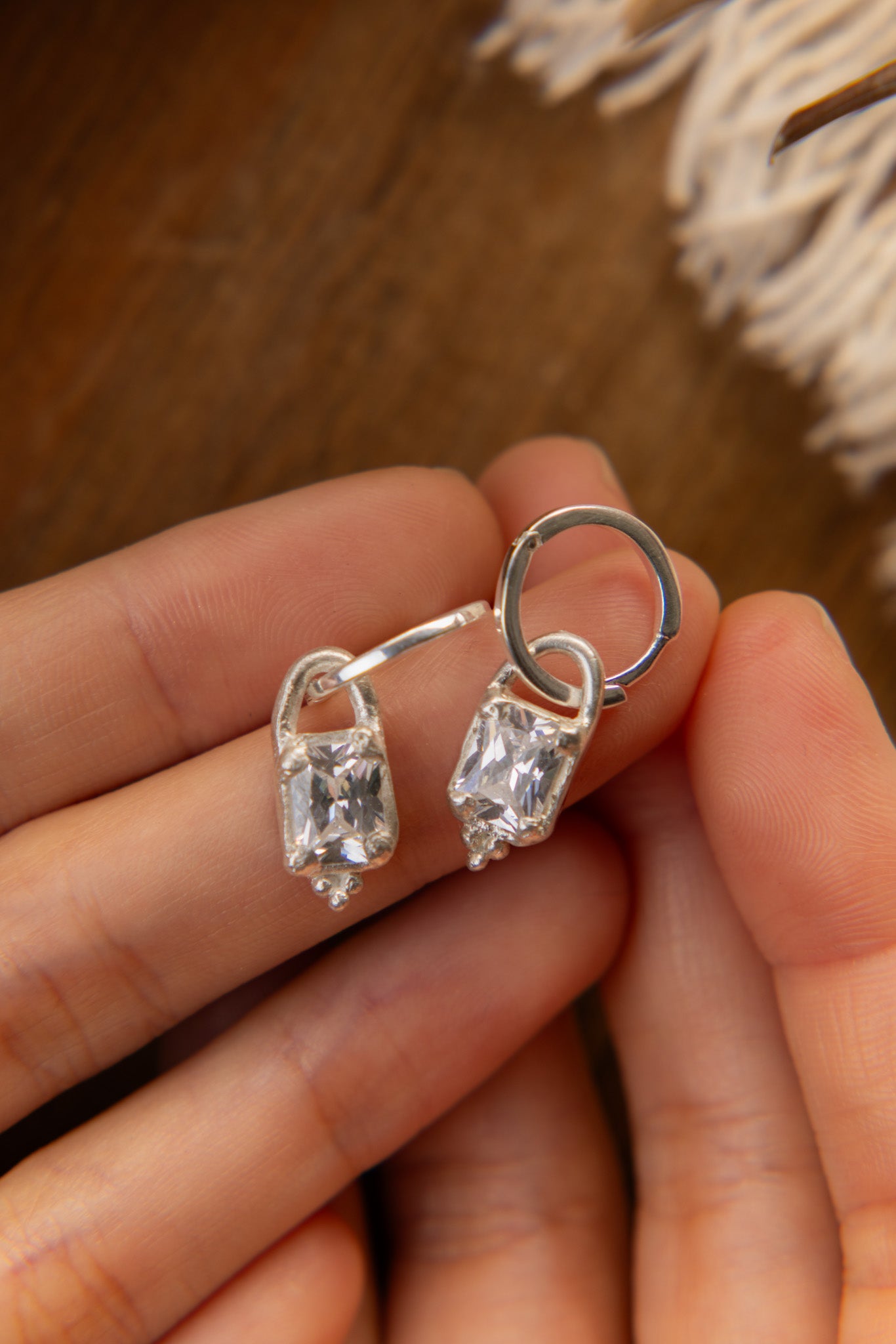 Clear Earrings