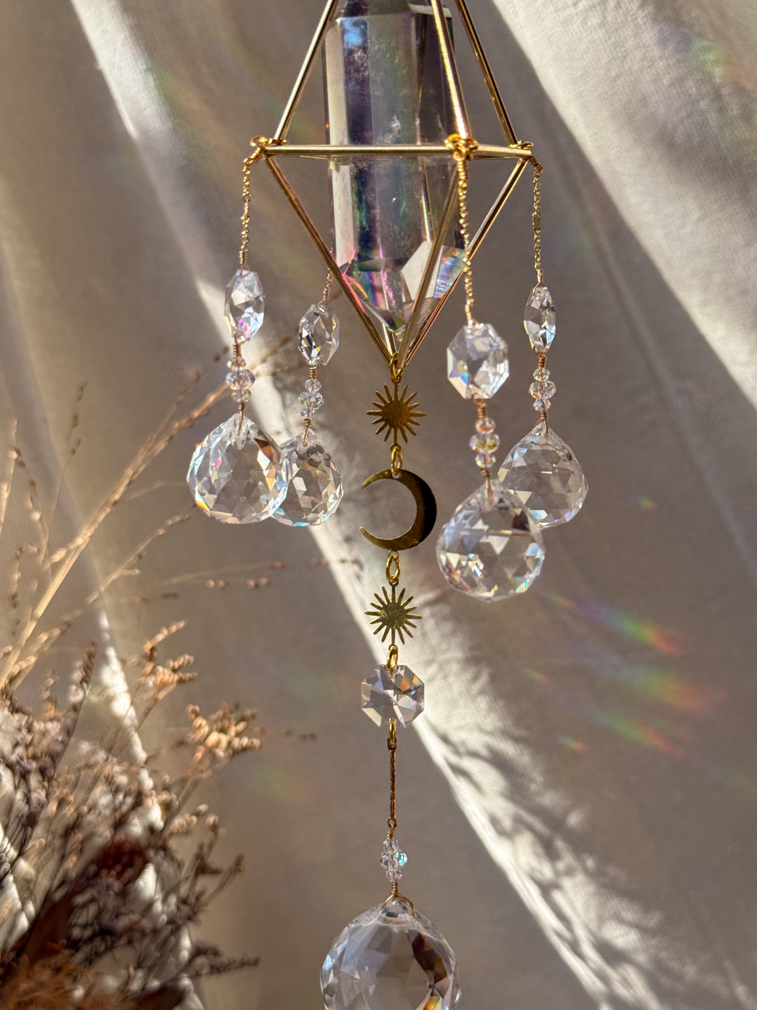 little Sunshine - Galaxy Rainbow Aura Quartz