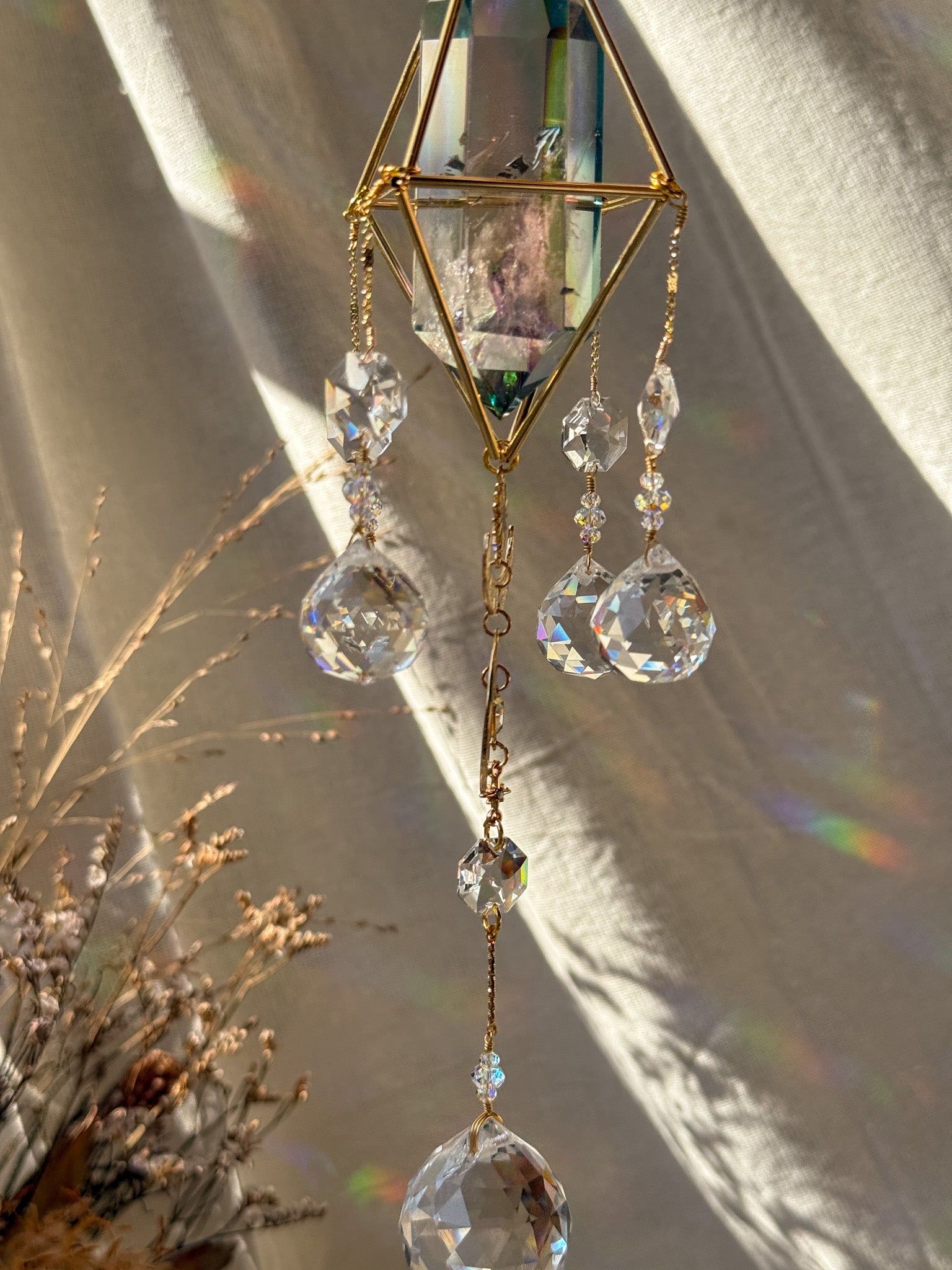 Magical Moon - Galaxy Rainbow Aura Quartz