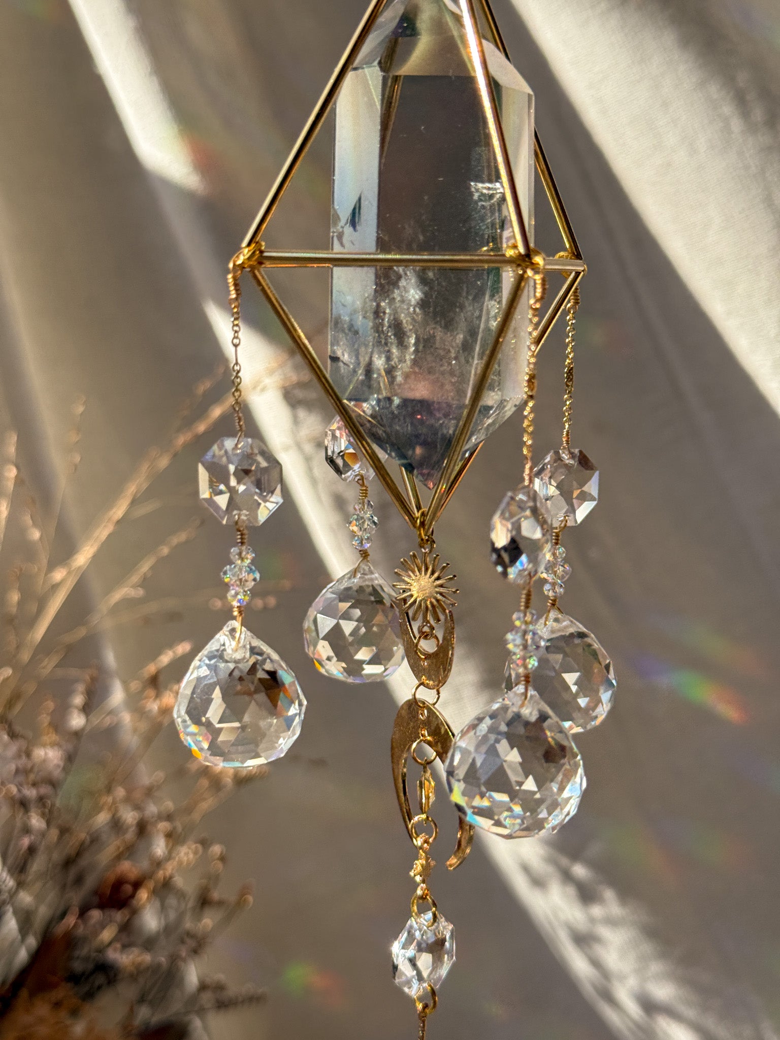 Magical Moon - Galaxy Rainbow Aura Quartz