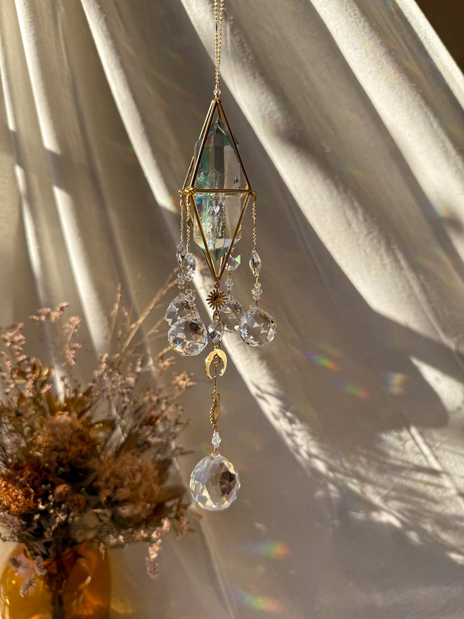 Moonlight - Galaxy Rainbow Aura Quartz