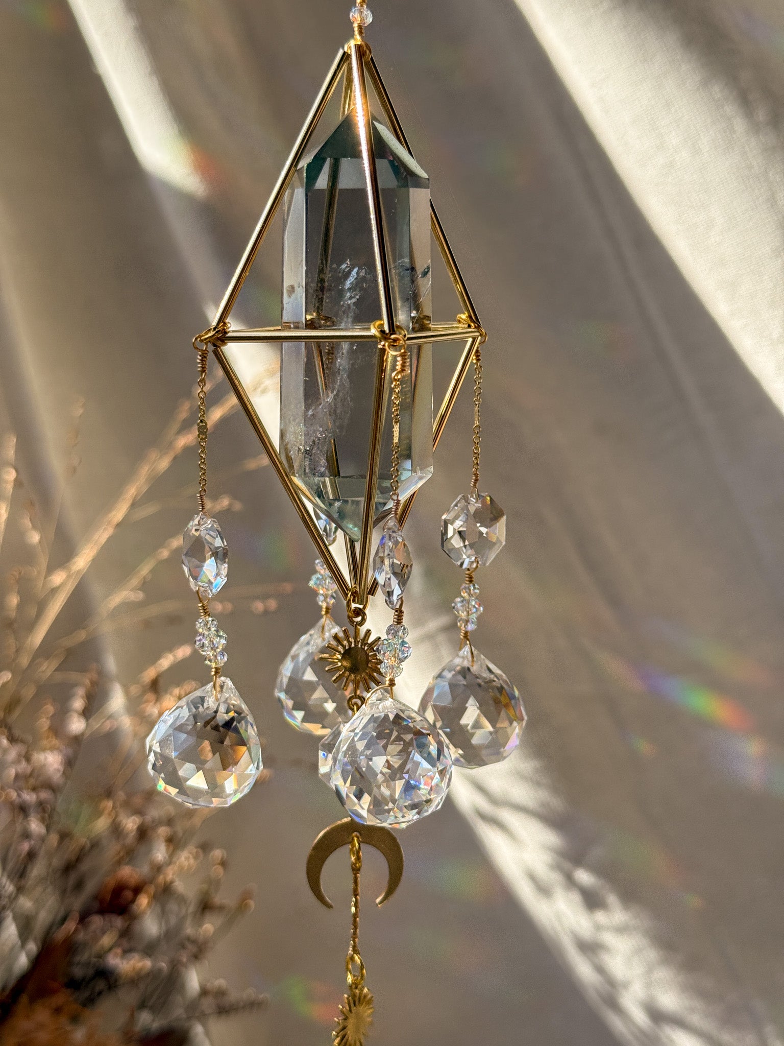 Moonlight - Galaxy Rainbow Aura Quartz