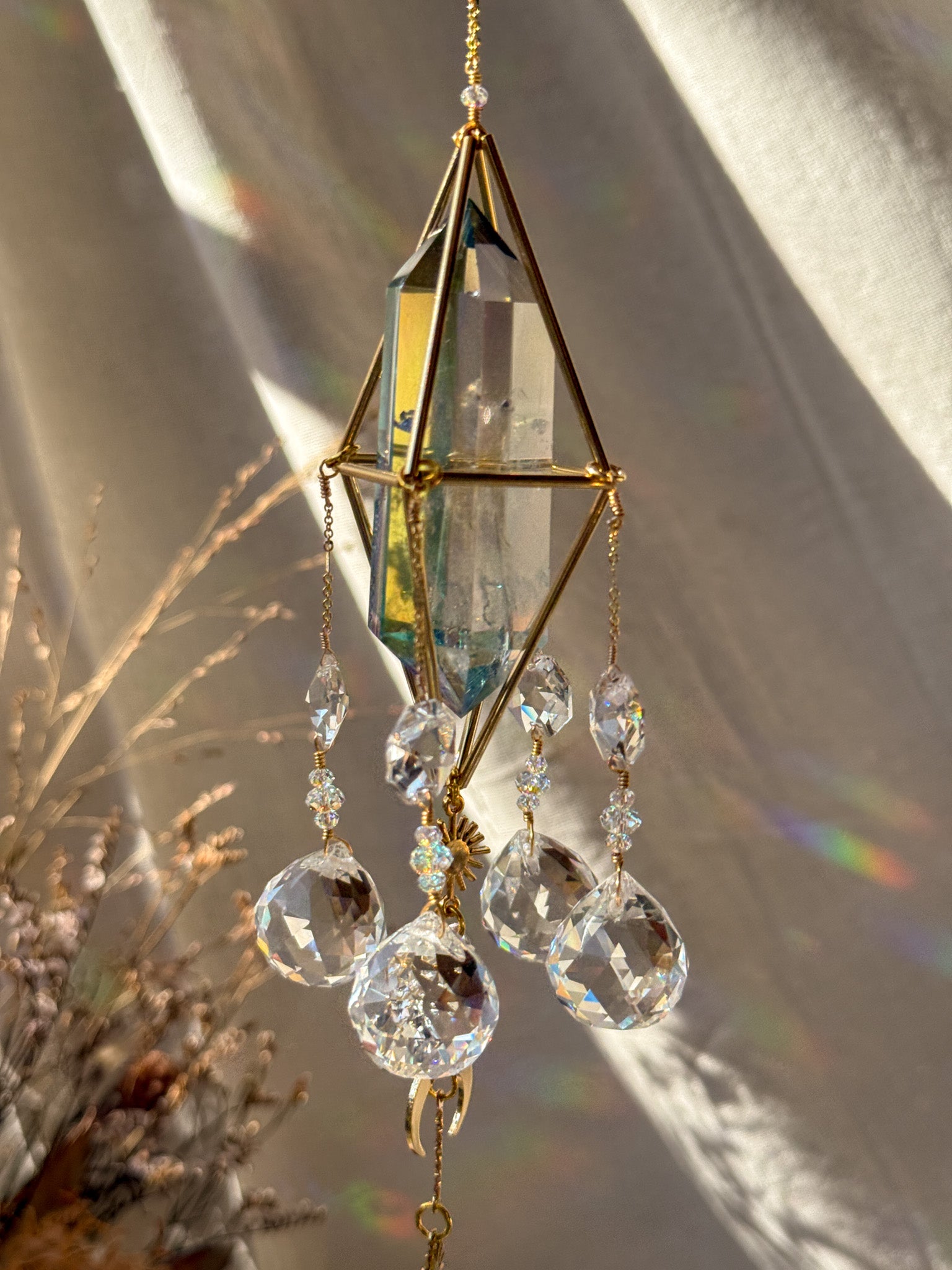 Moonlight - Galaxy Rainbow Aura Quartz