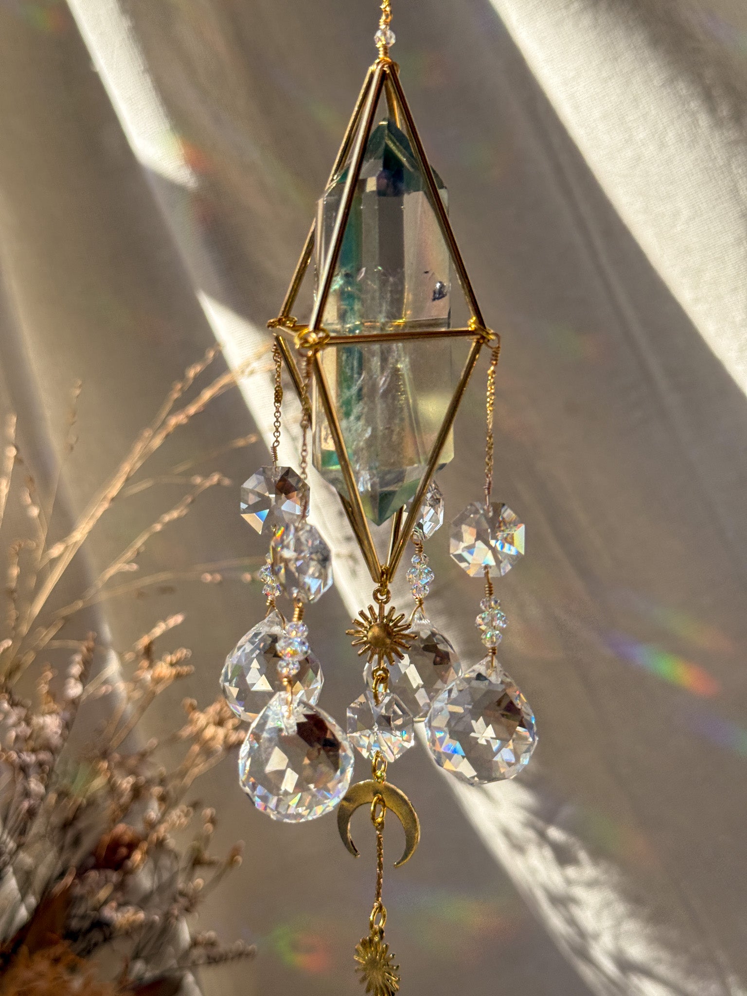 Moonlight - Galaxy Rainbow Aura Quartz