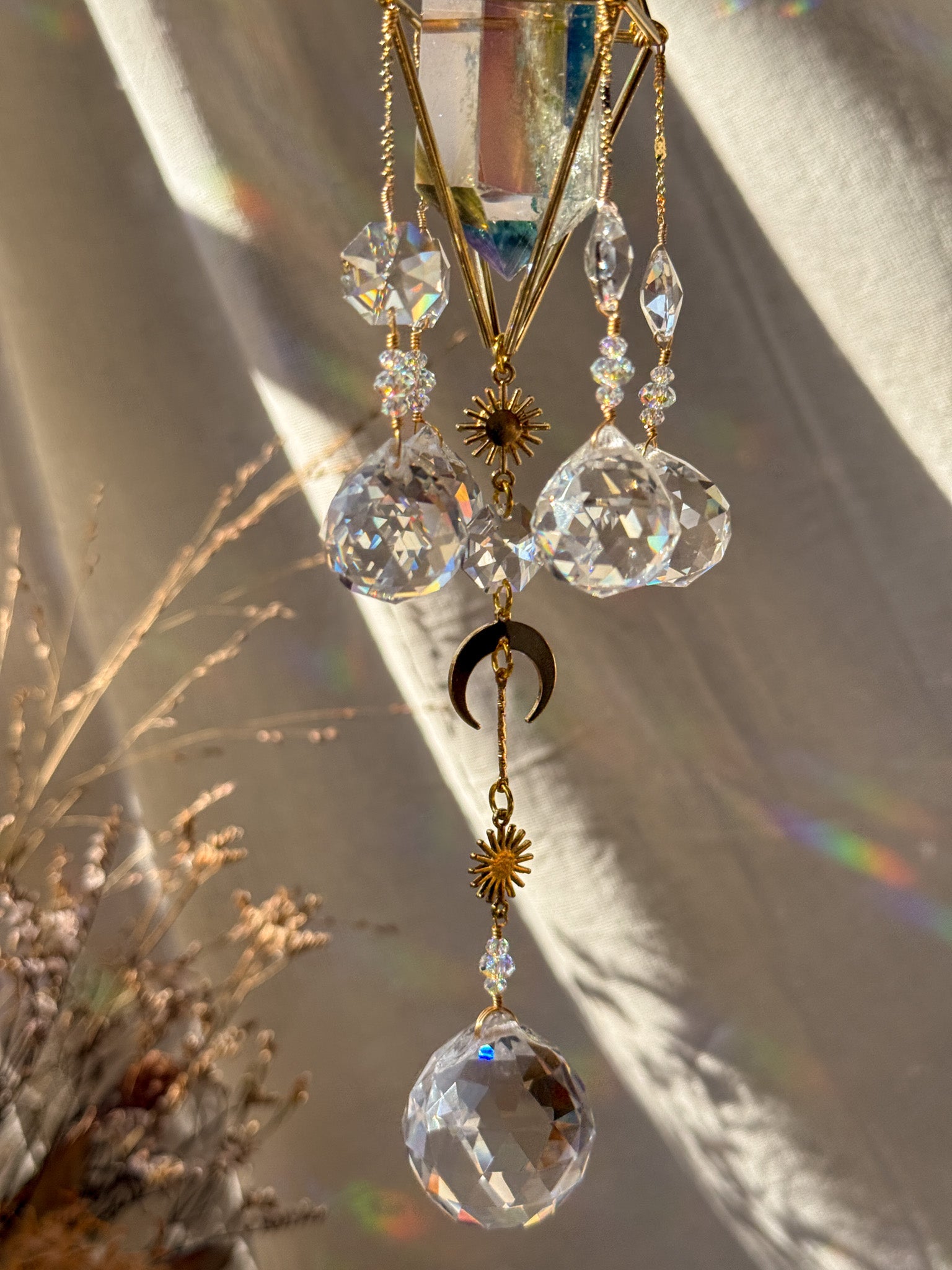 Moonlight - Galaxy Rainbow Aura Quartz