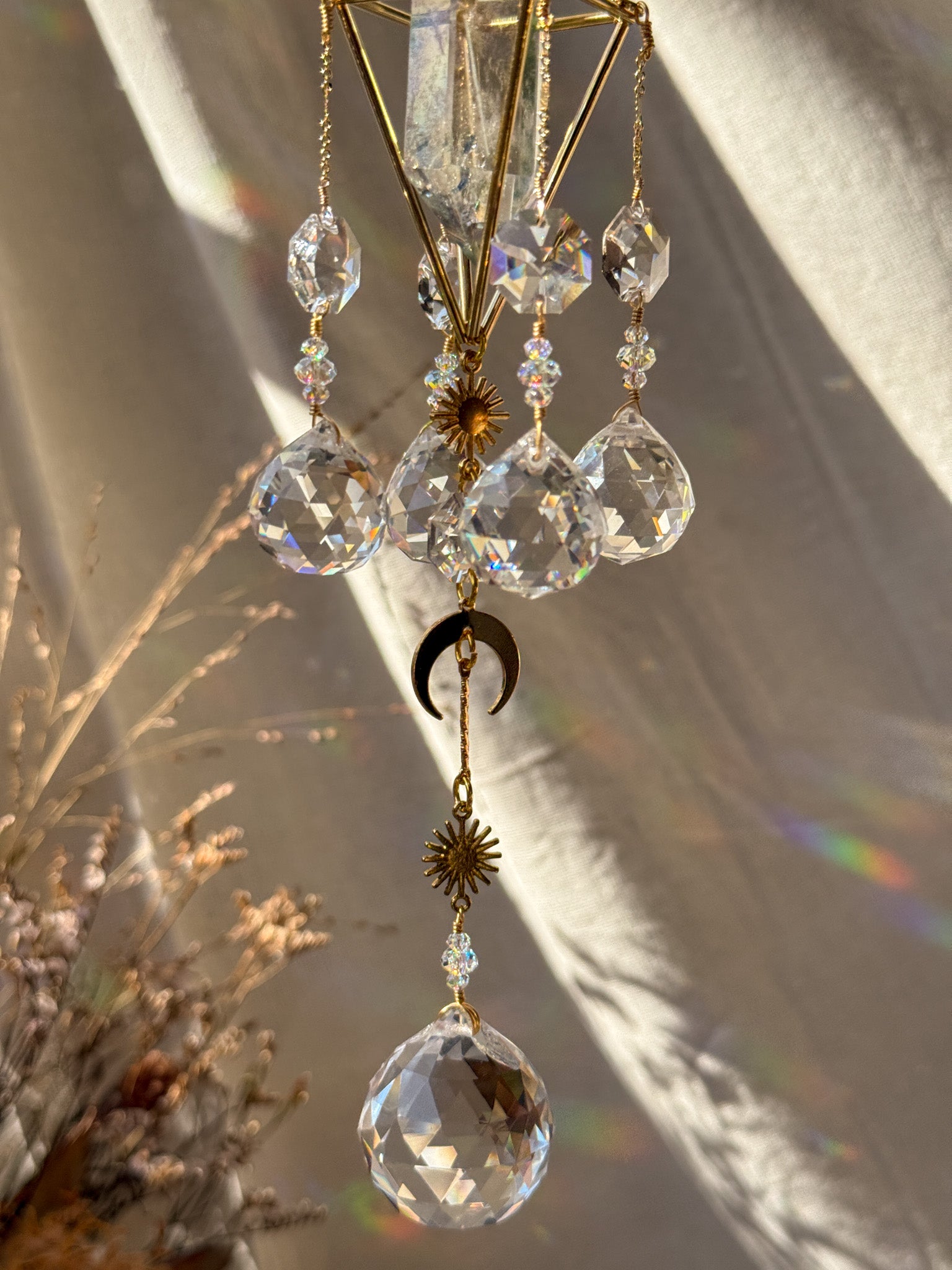 Moonlight - Galaxy Rainbow Aura Quartz