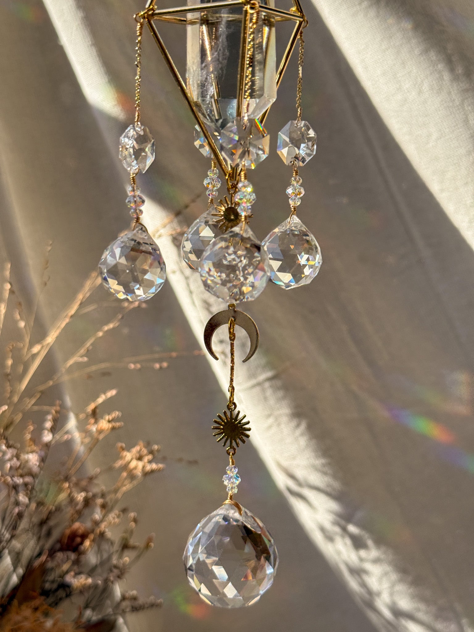 Moonlight - Galaxy Rainbow Aura Quartz