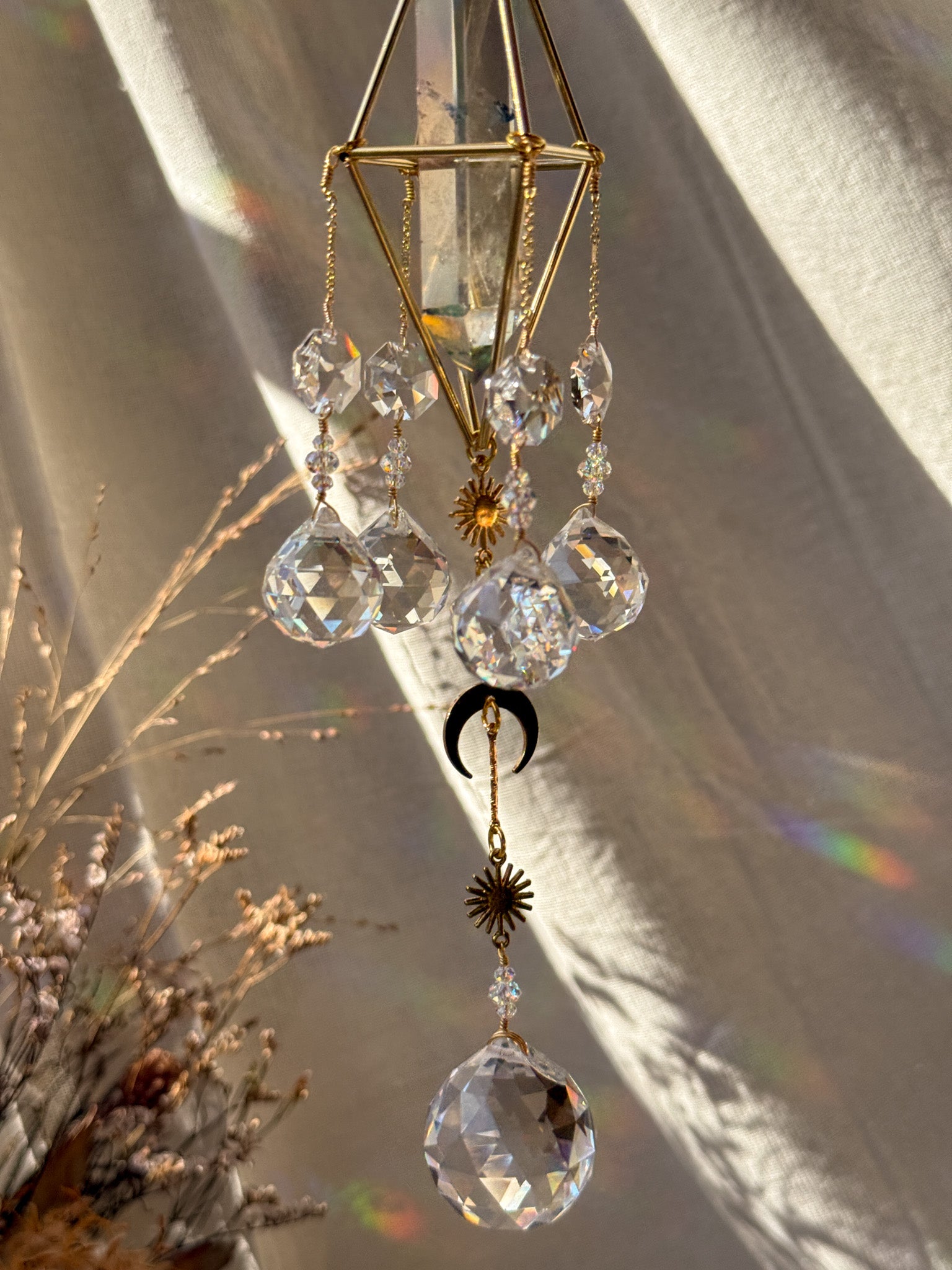 Moonlight - Galaxy Rainbow Aura Quartz