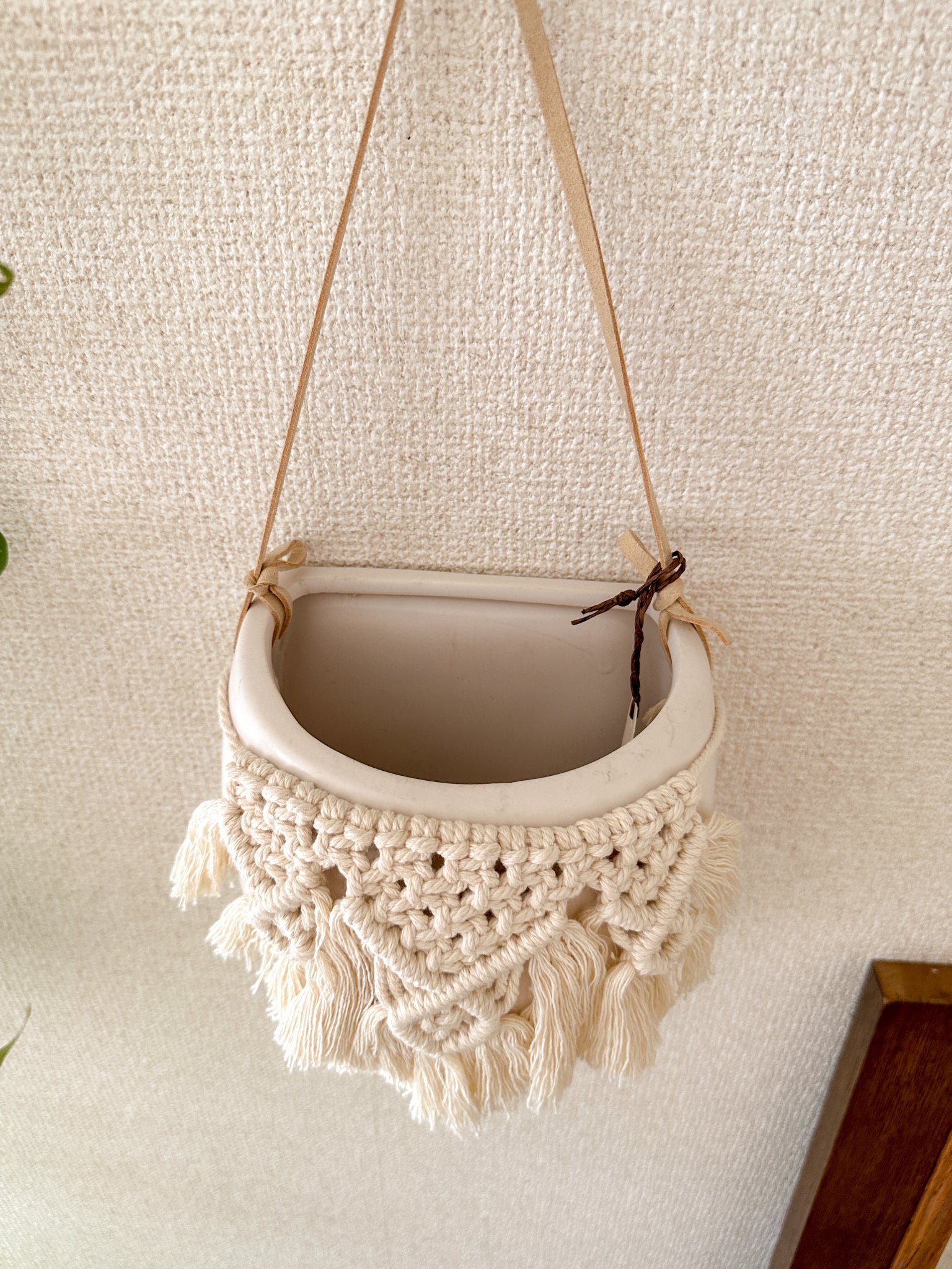 Macrame Plant Holder - ceramic