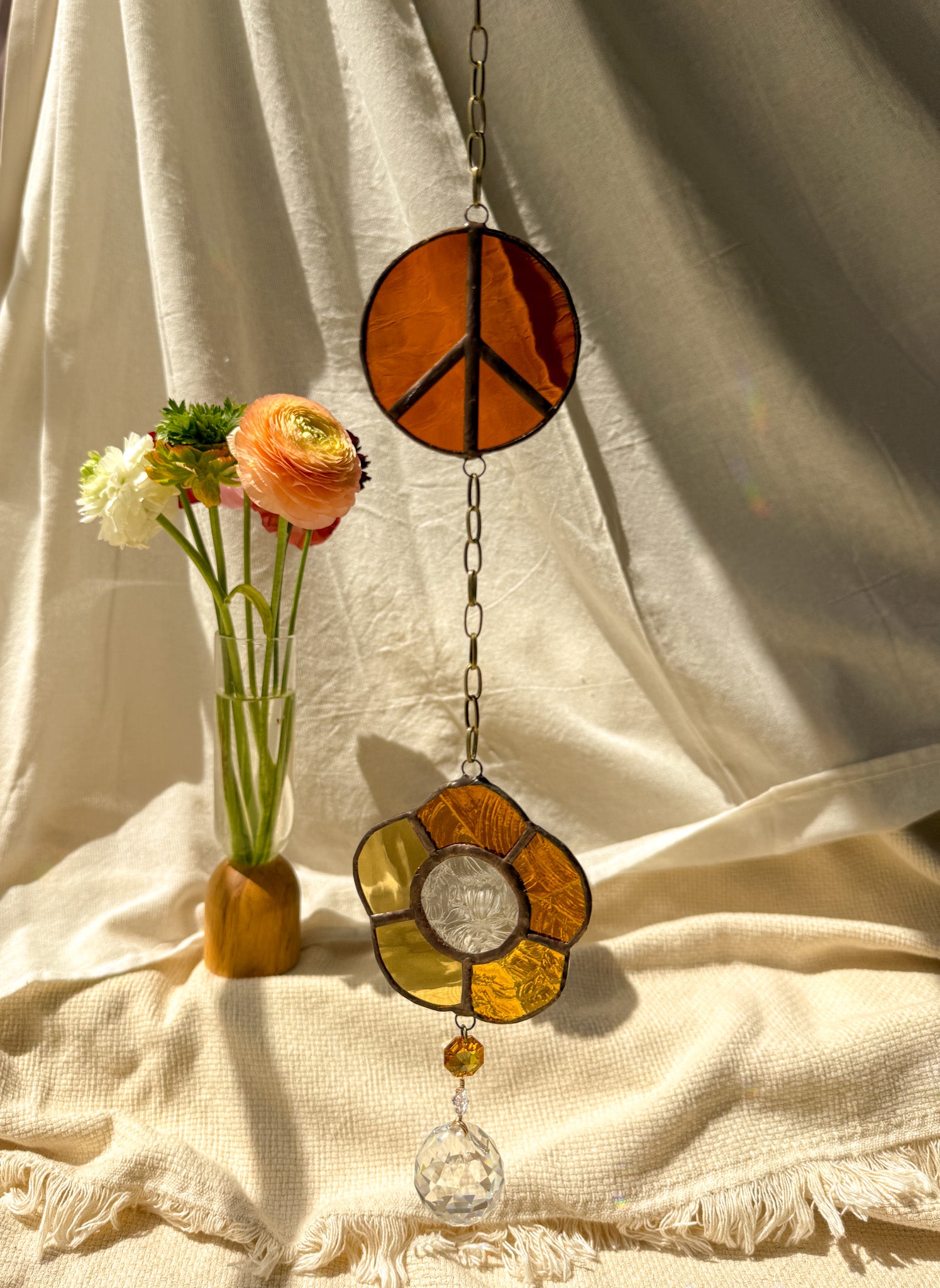Flower peace - orange & yellow