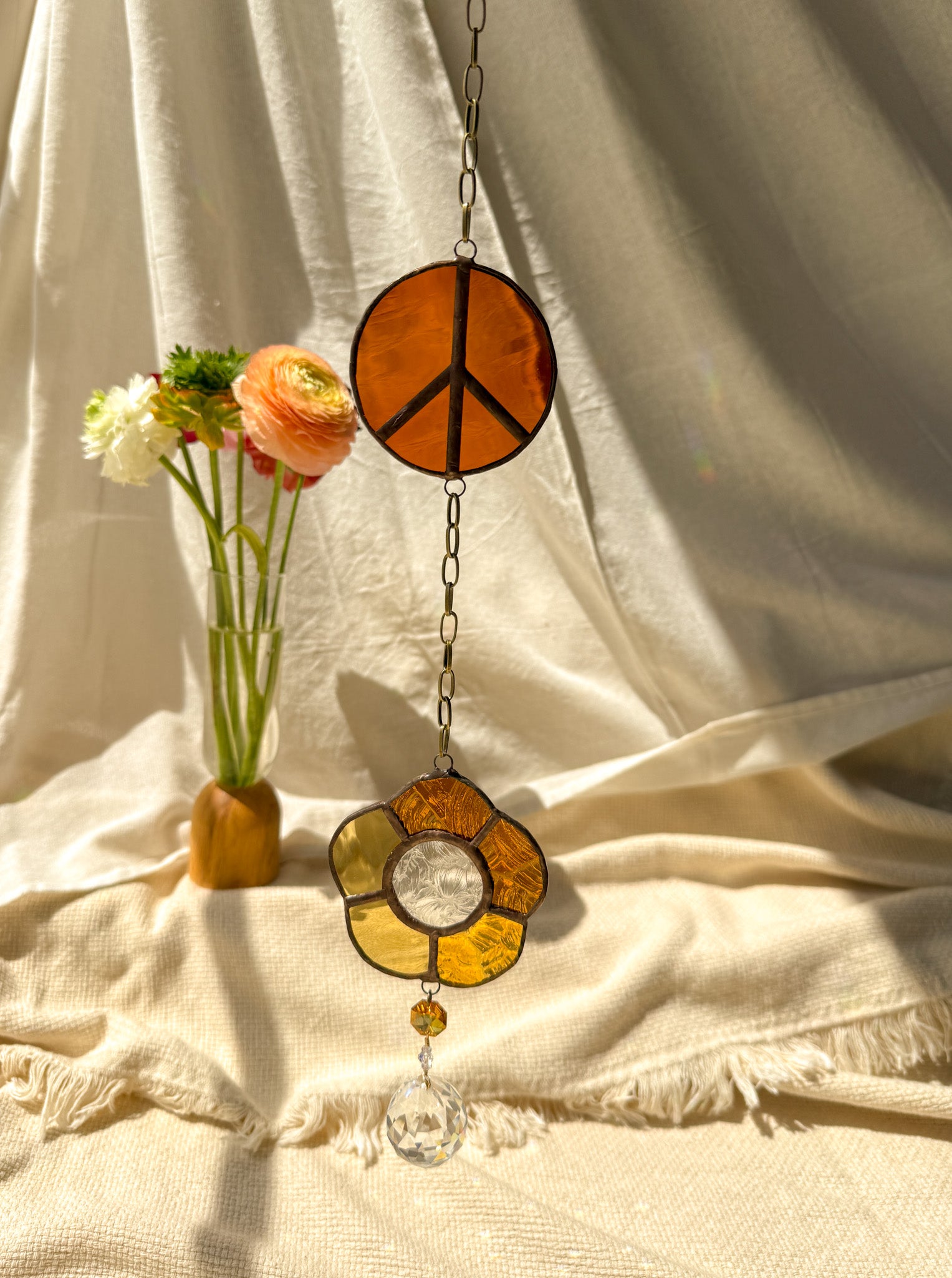 Flower peace - orange & yellow