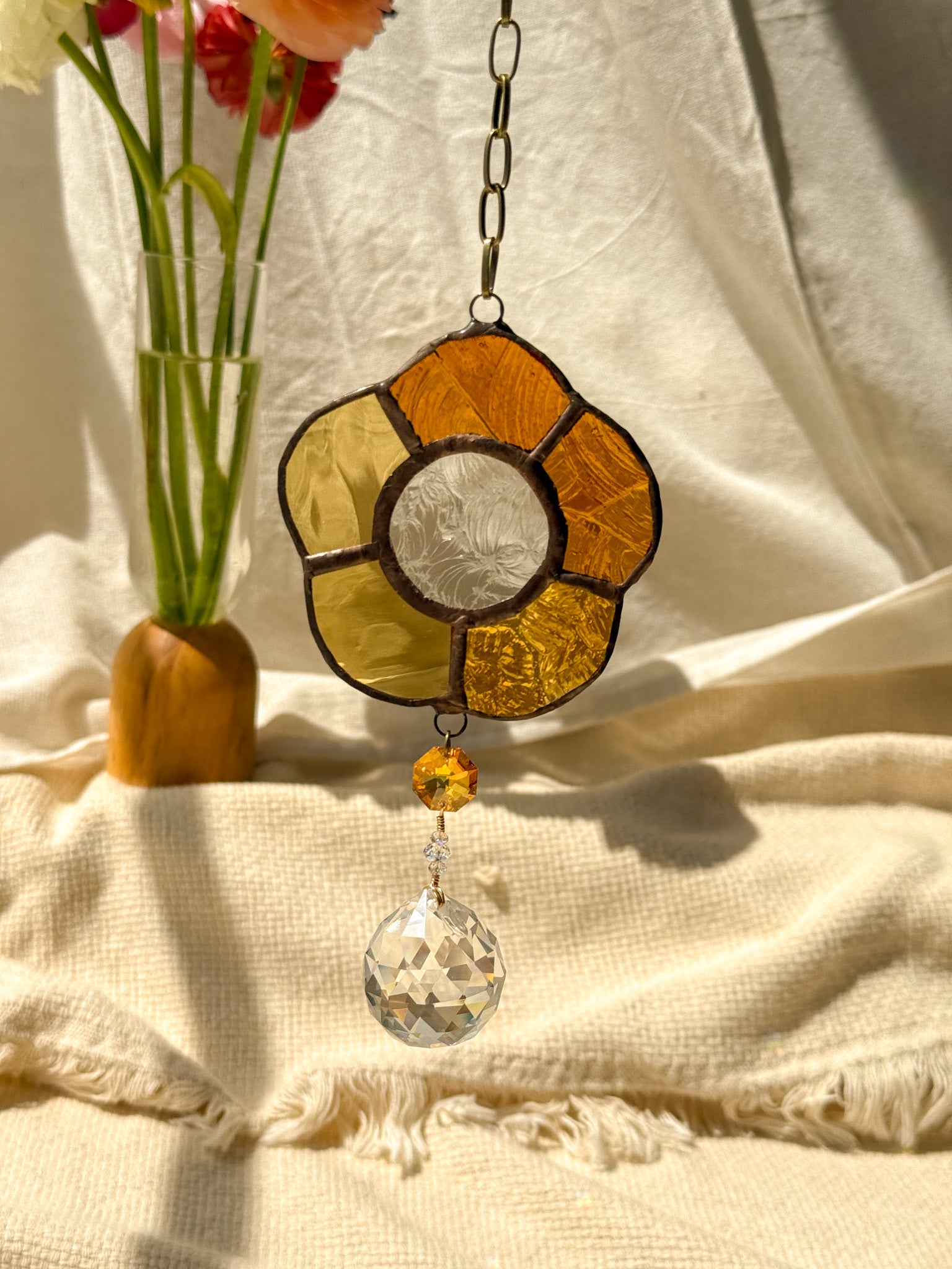 Flower peace - orange & yellow