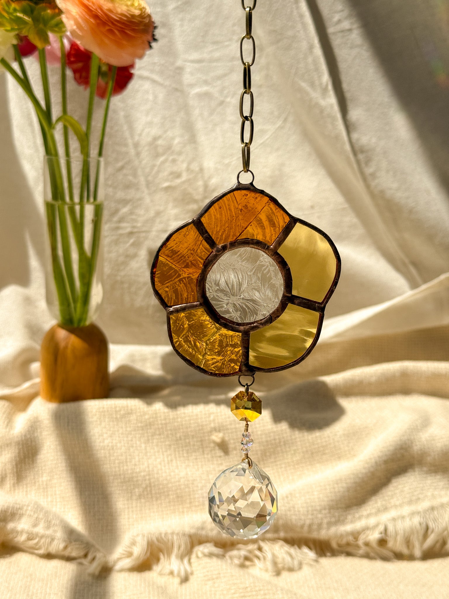 Flower peace - orange & yellow