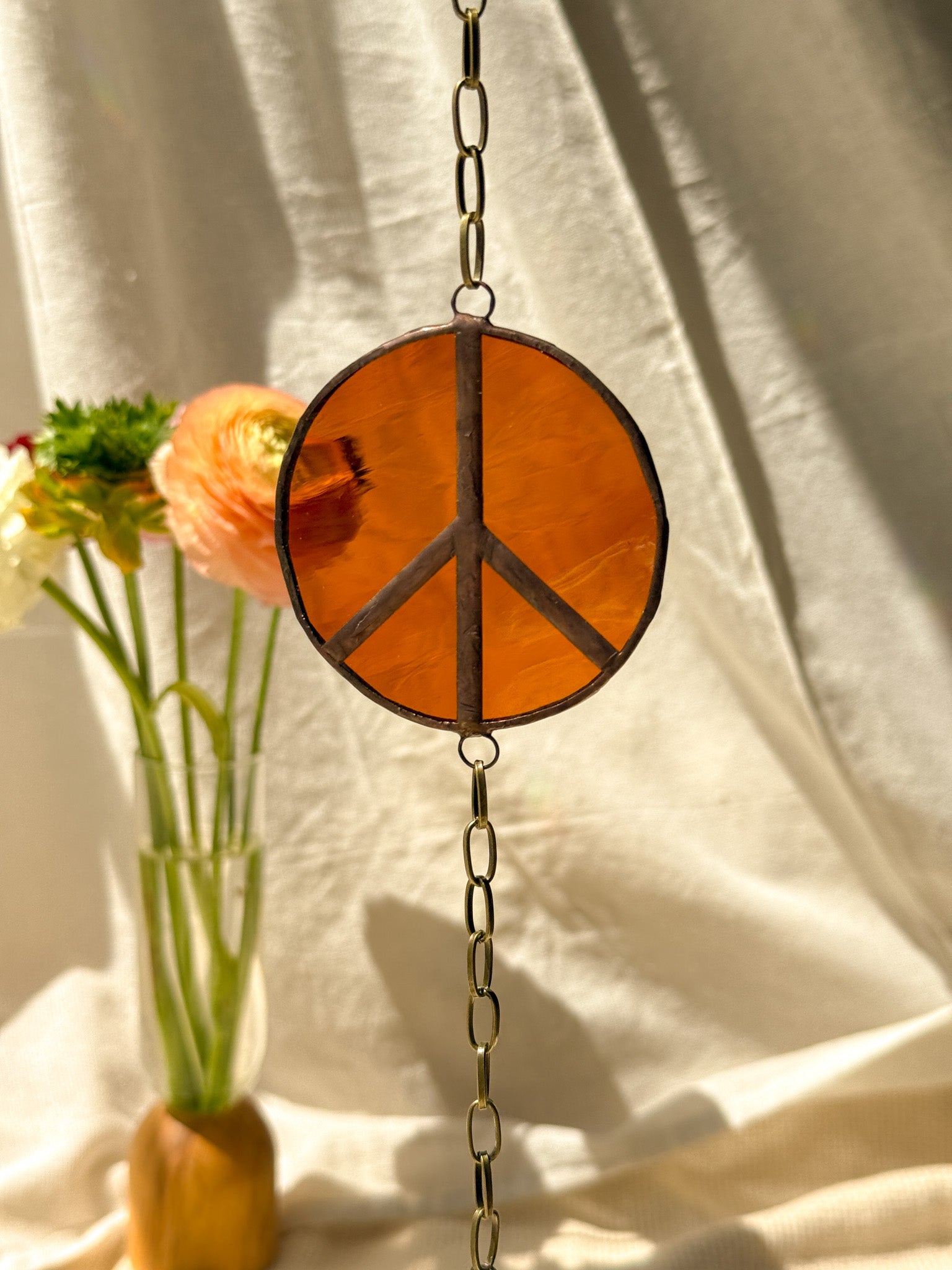 Flower peace - orange & yellow