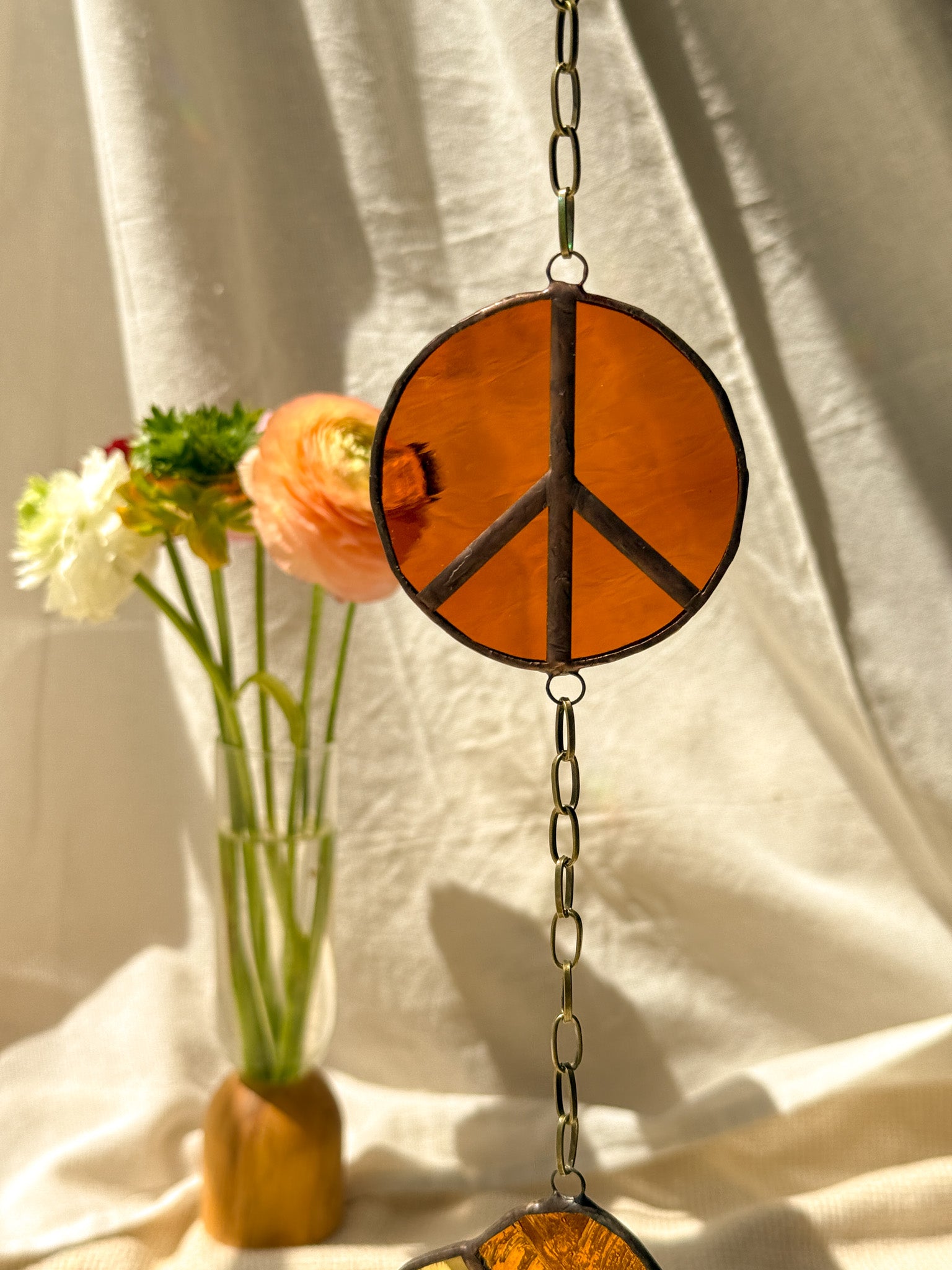 Flower peace - orange & yellow