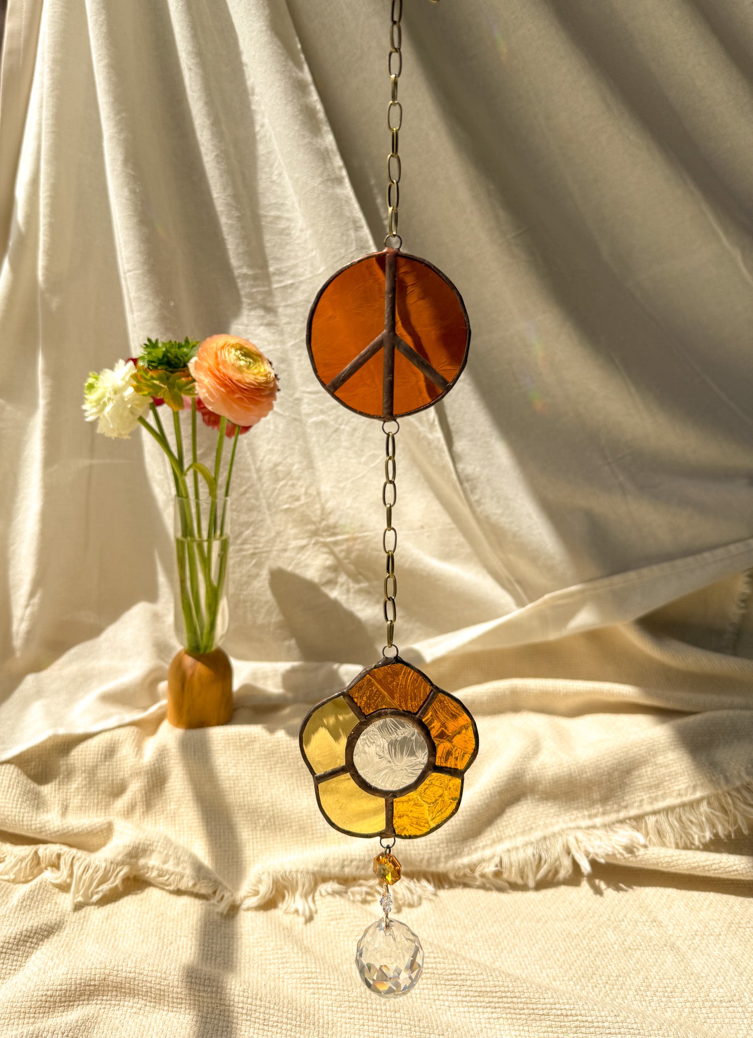 Flower peace - orange & yellow