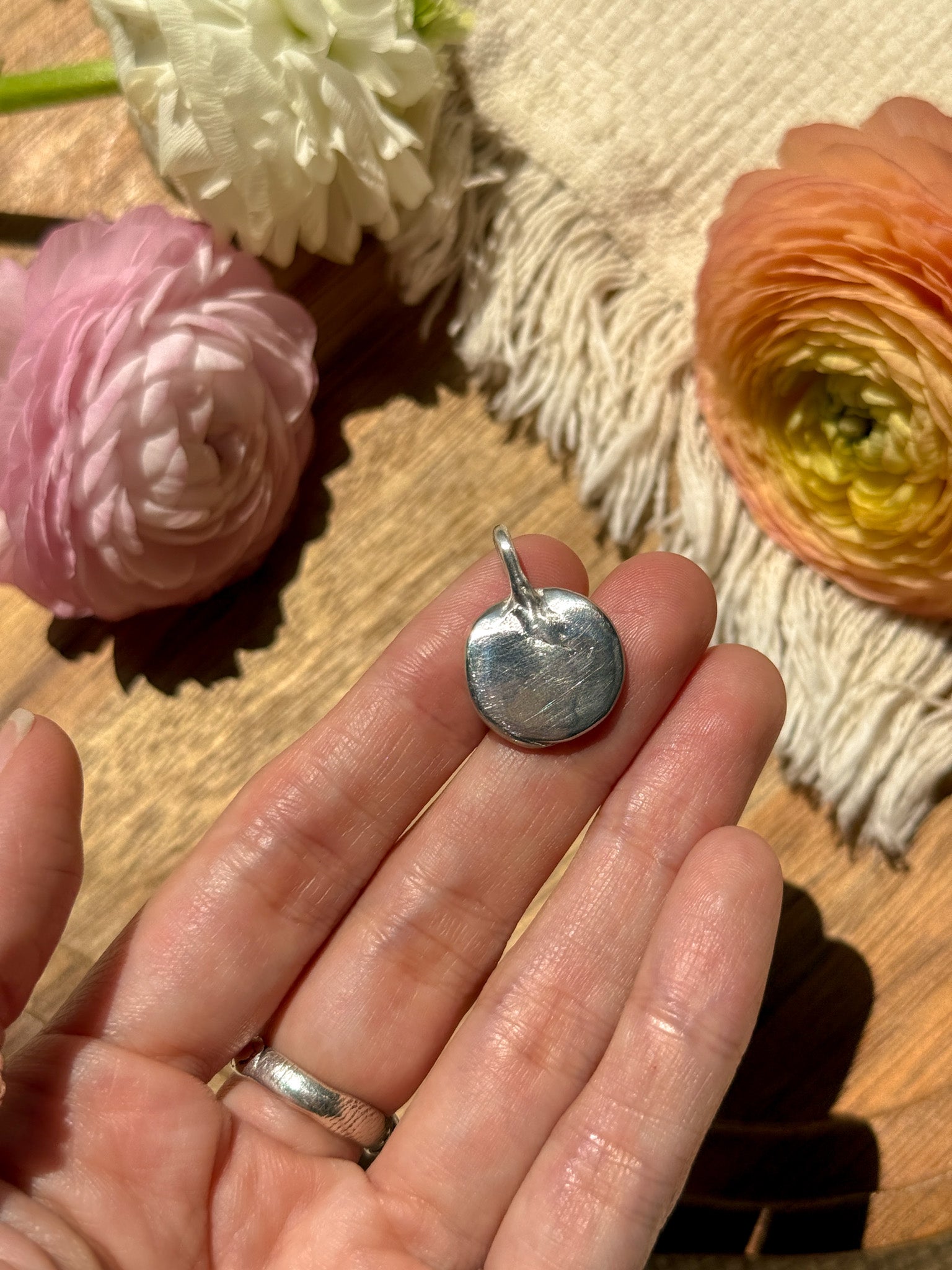 Moon star Coin Pendant top - B