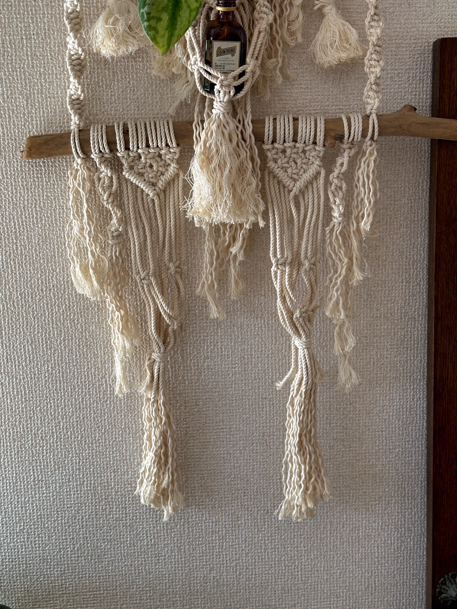 Macrame Plant holder / Tapestry - driftwood