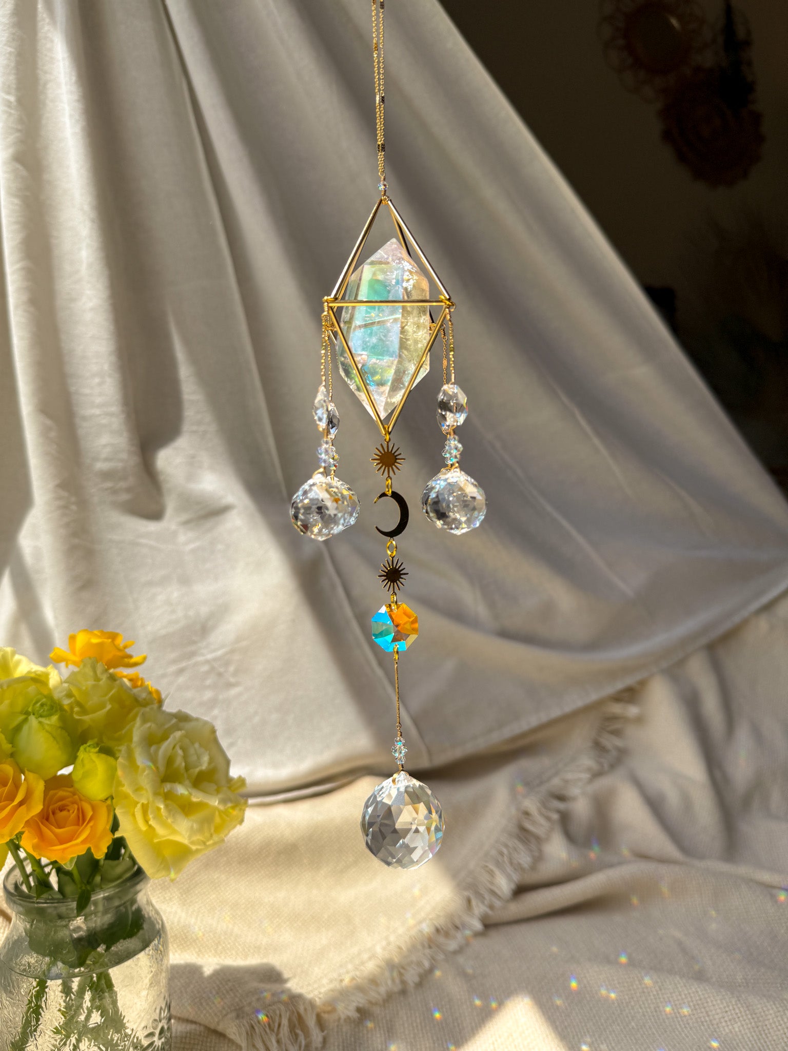 little Sunshine - Rainbow Aura Quartz