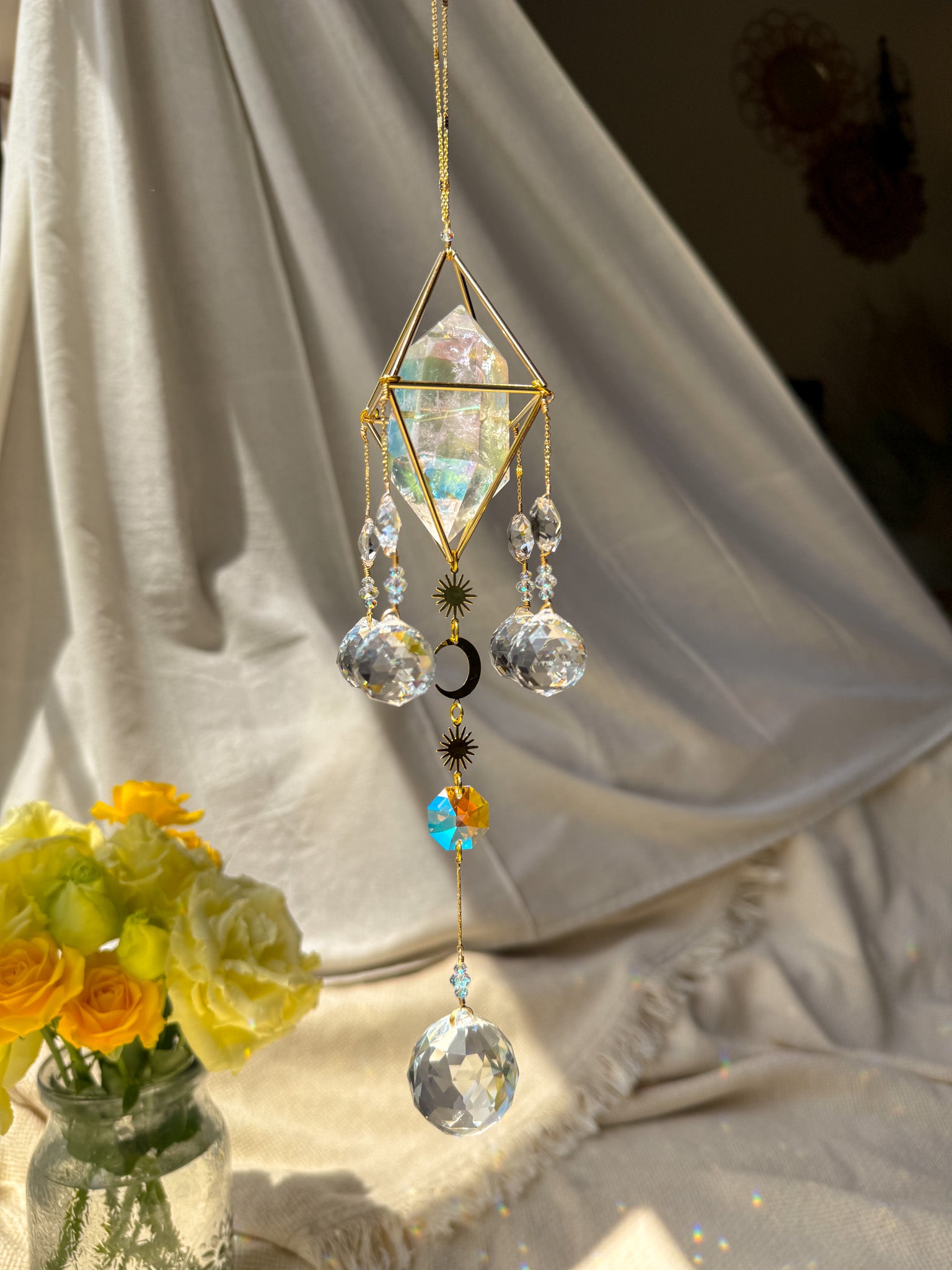 little Sunshine - Rainbow Aura Quartz