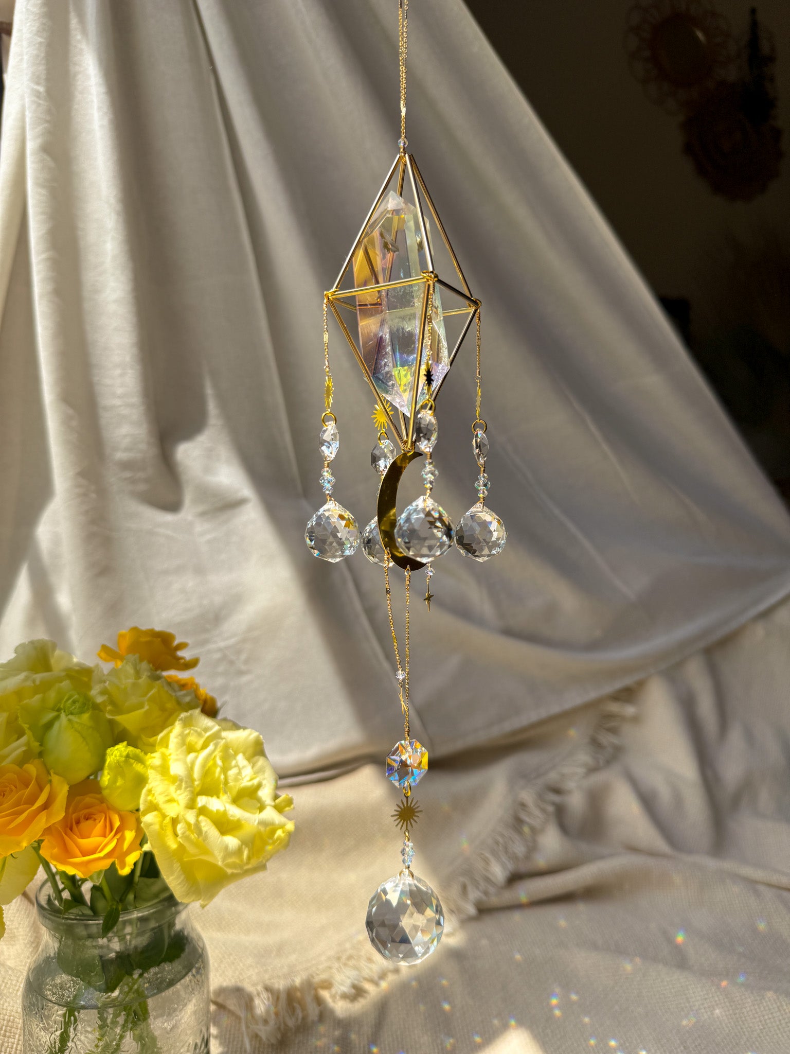 Moon Child - Rainbow Aura Quartz