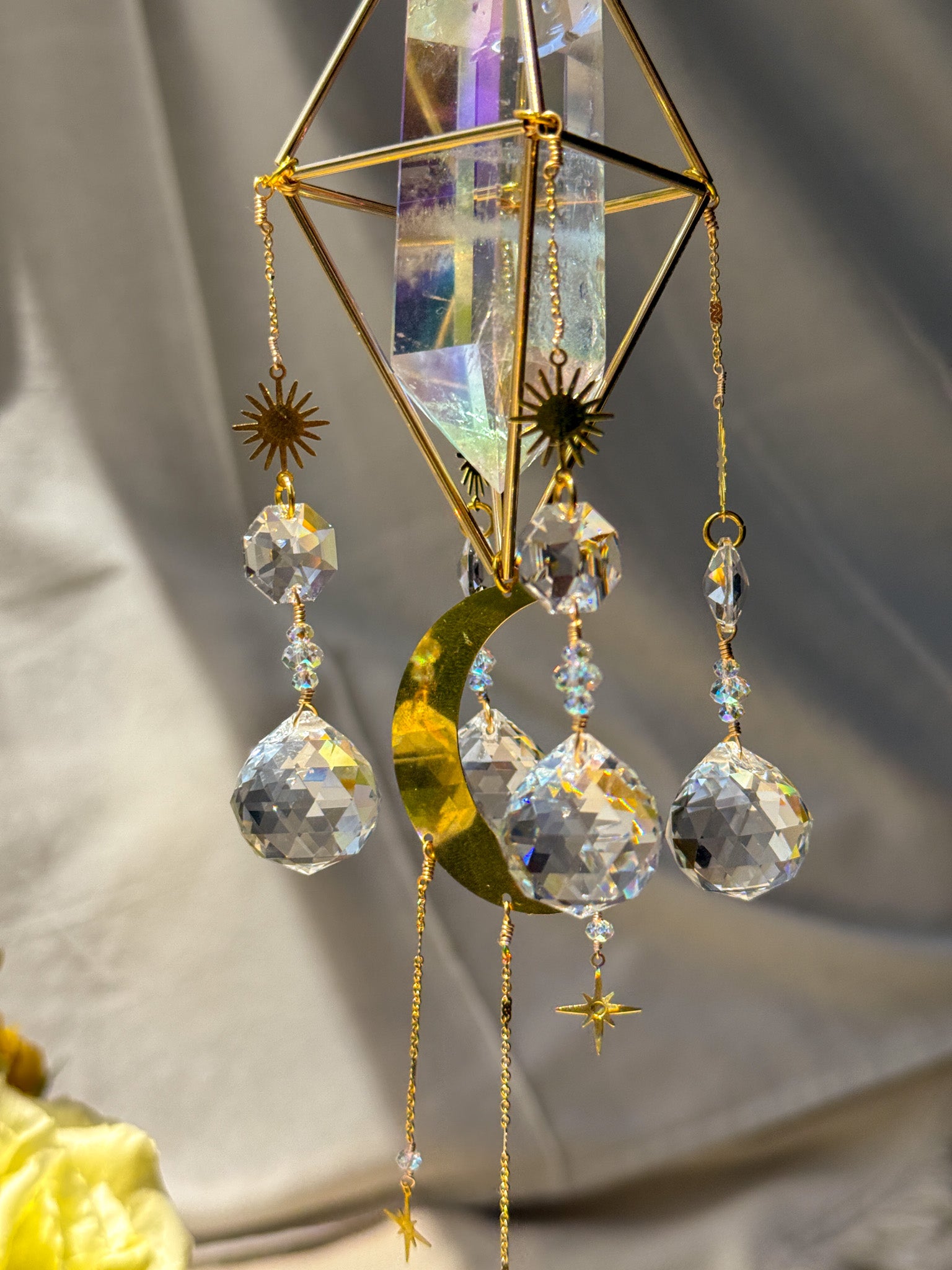 Moon Child - Rainbow Aura Quartz