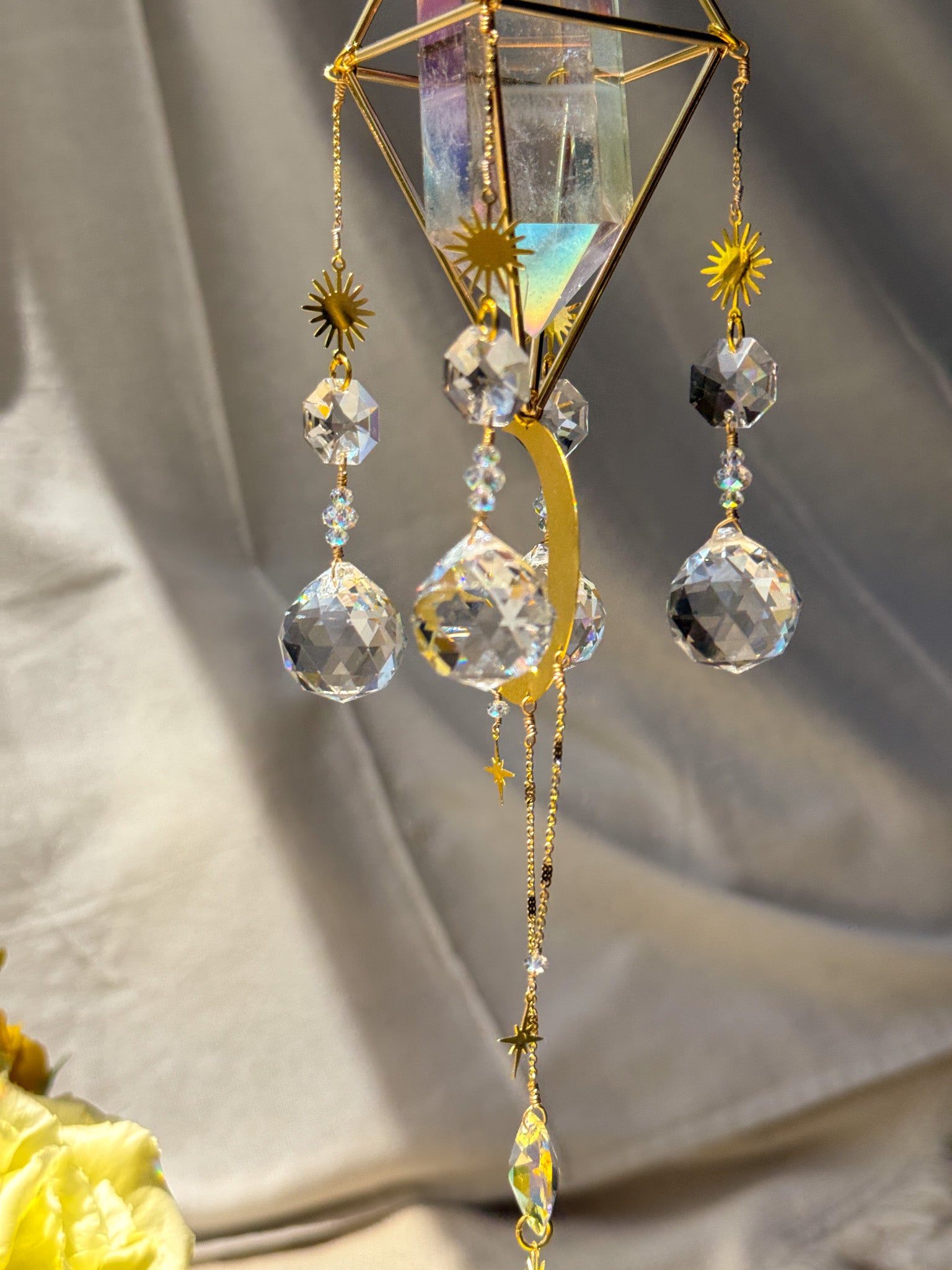 Moon Child - Rainbow Aura Quartz