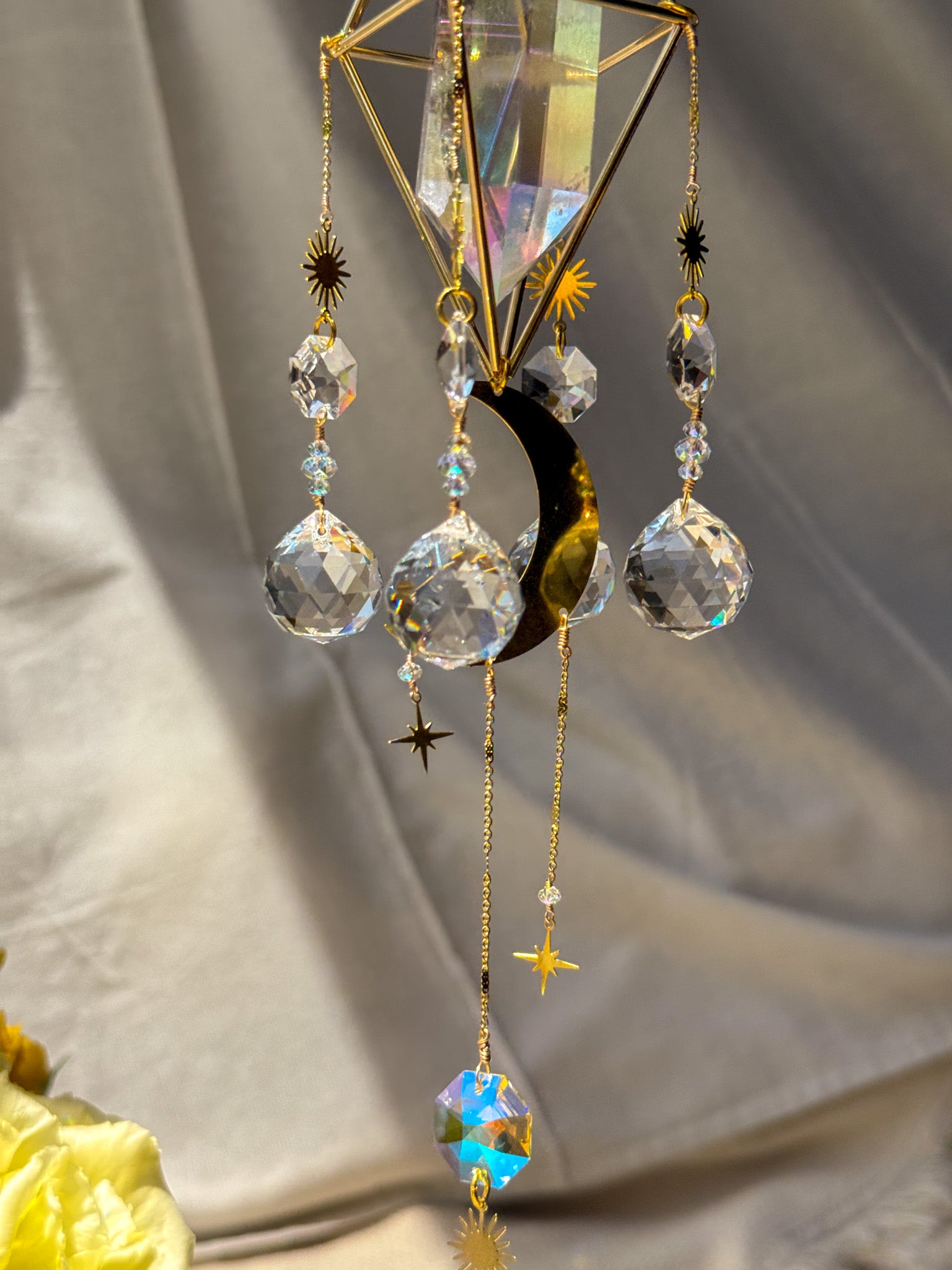 Moon Child - Rainbow Aura Quartz