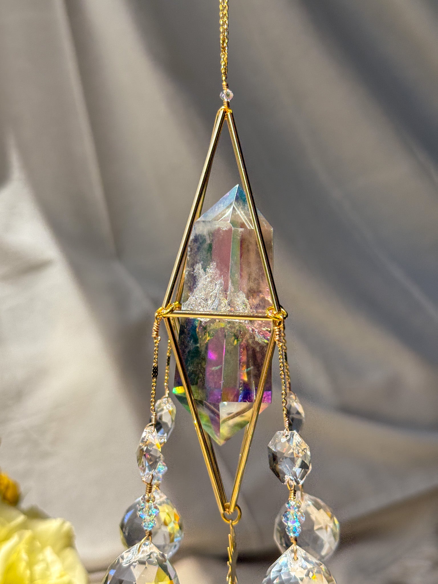 Under the SUN - Galaxy Rainbow Aura Quartz