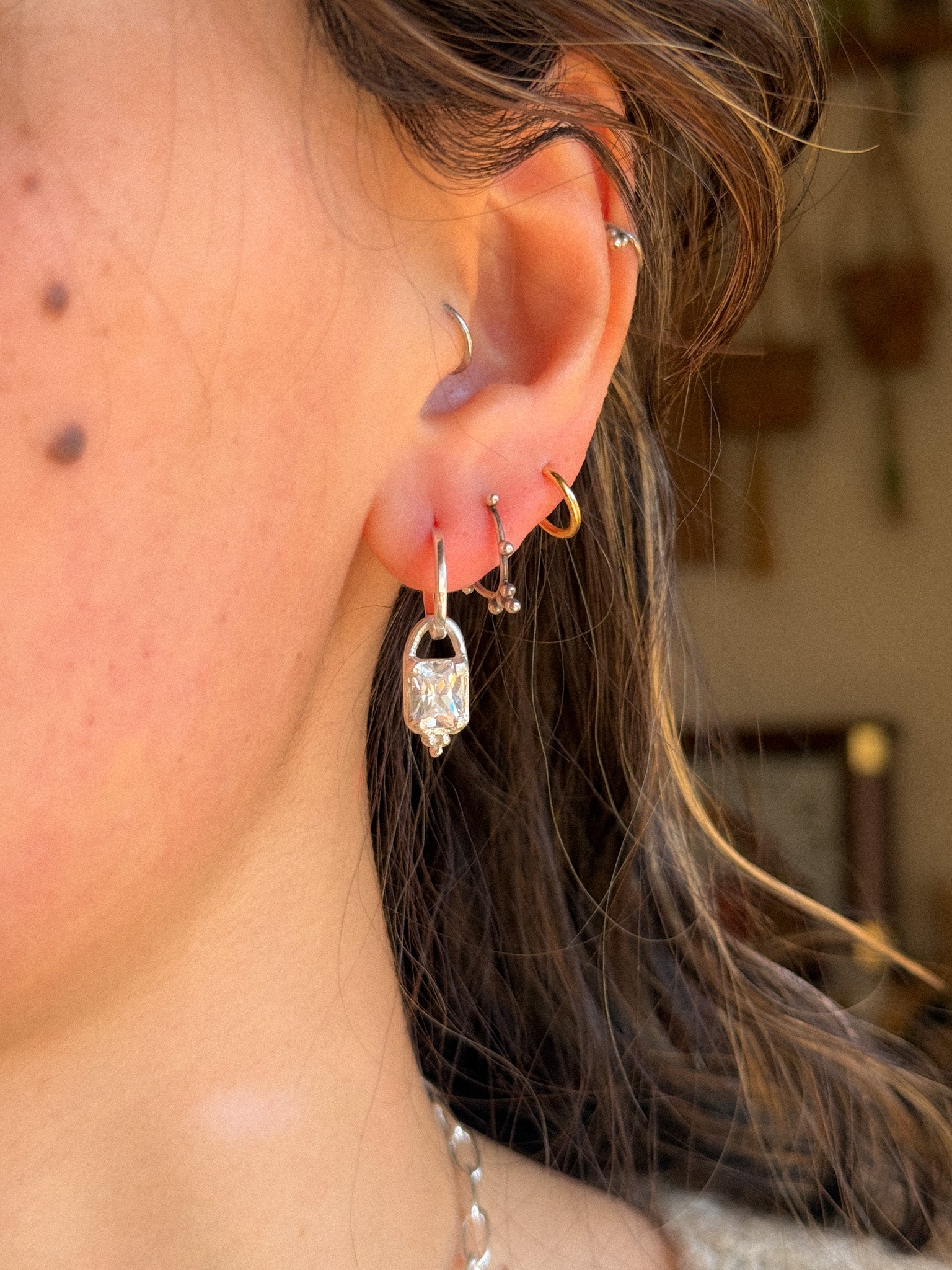 Clear Earrings