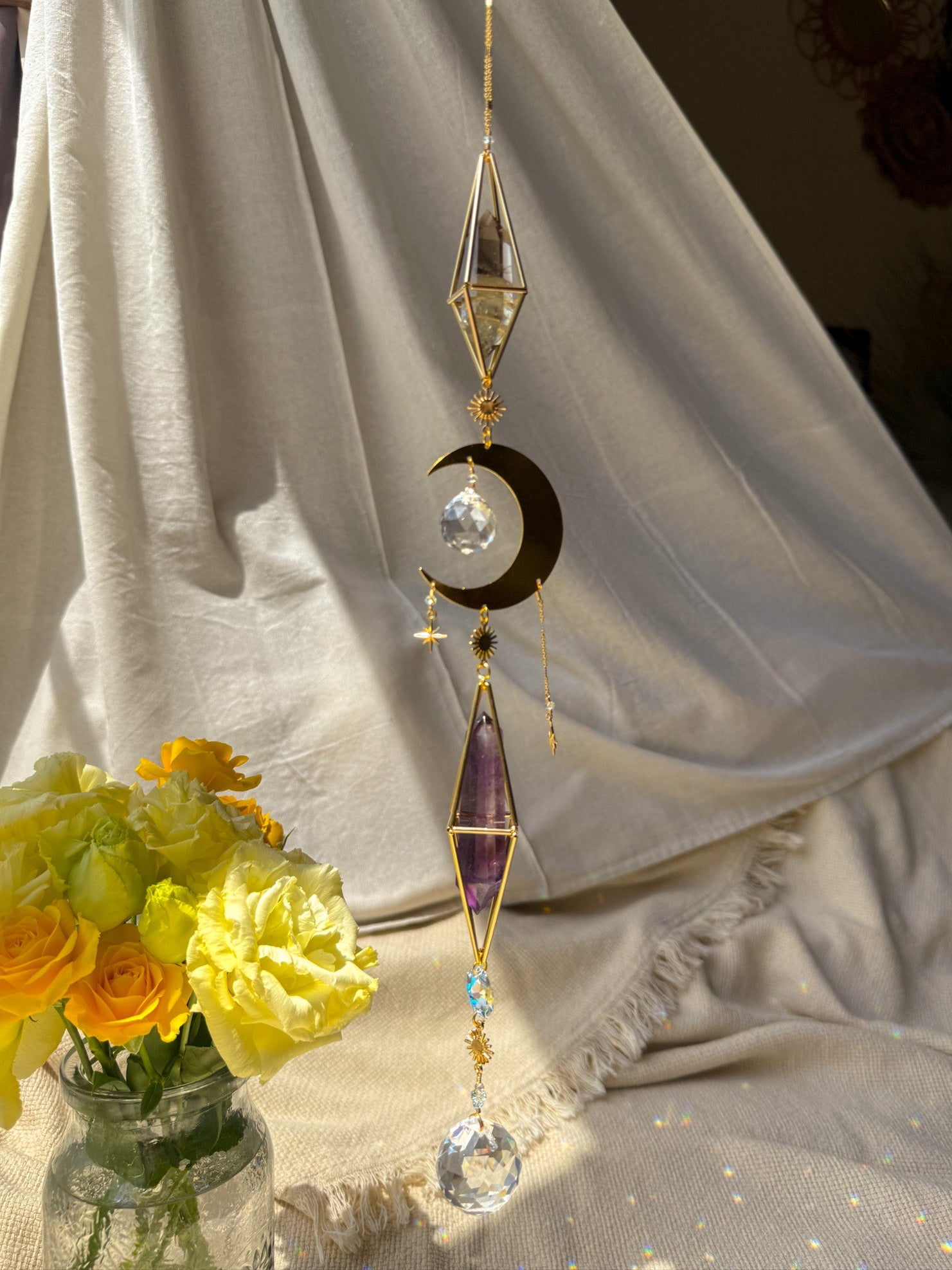 Moon Child - Citrine and Amethyst
