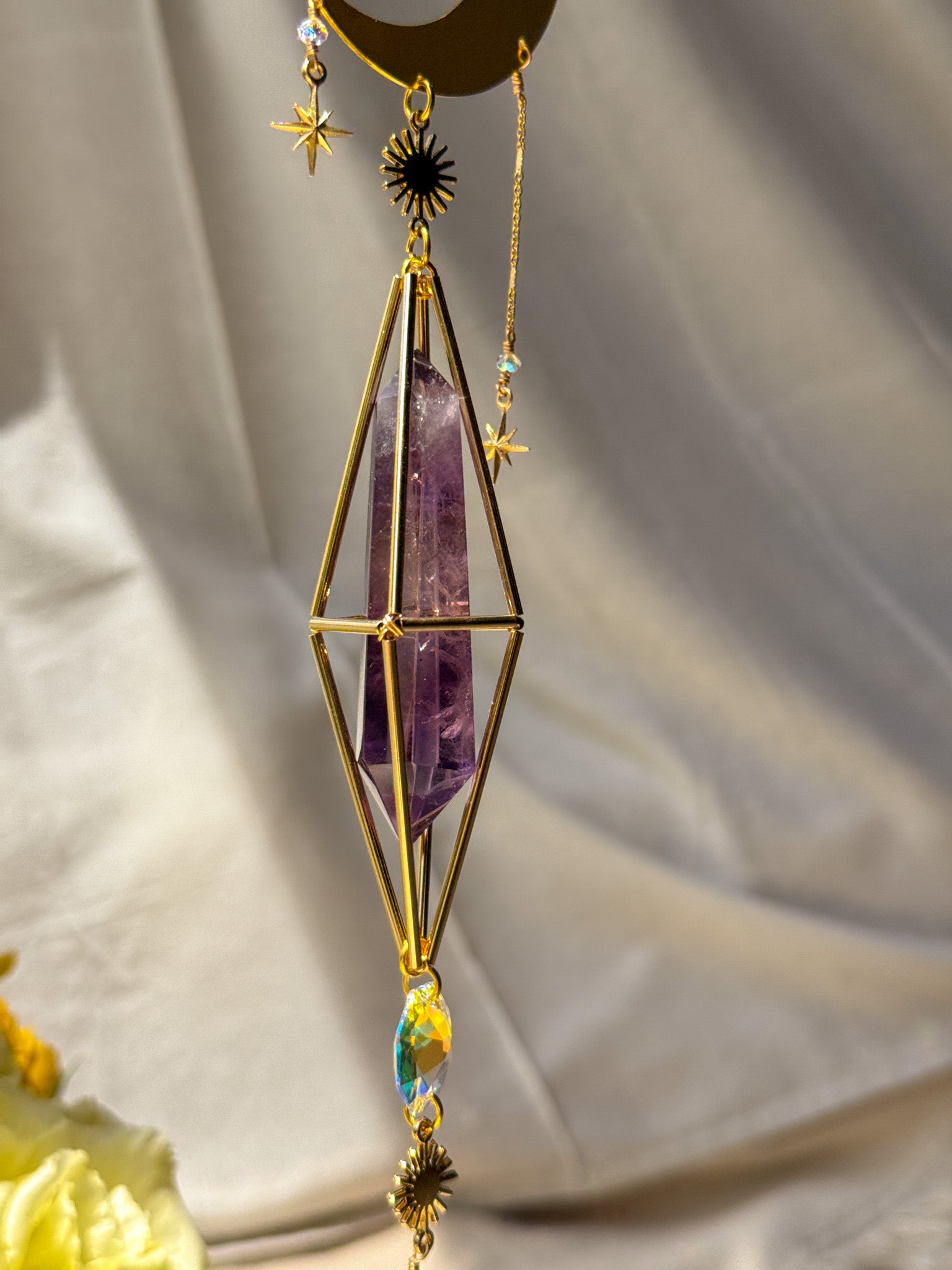 Moon Child - Citrine and Amethyst