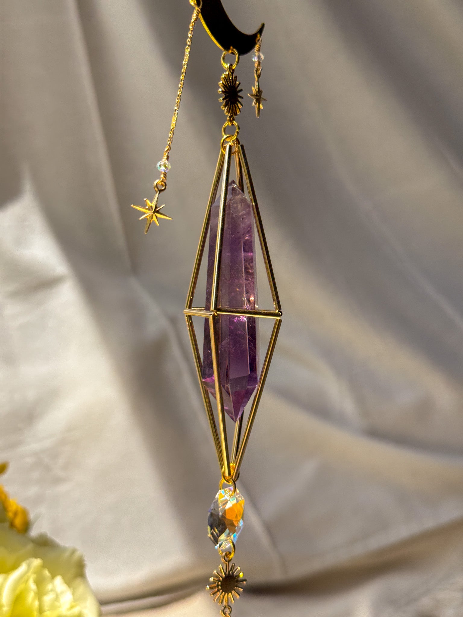 Moon Child - Citrine and Amethyst
