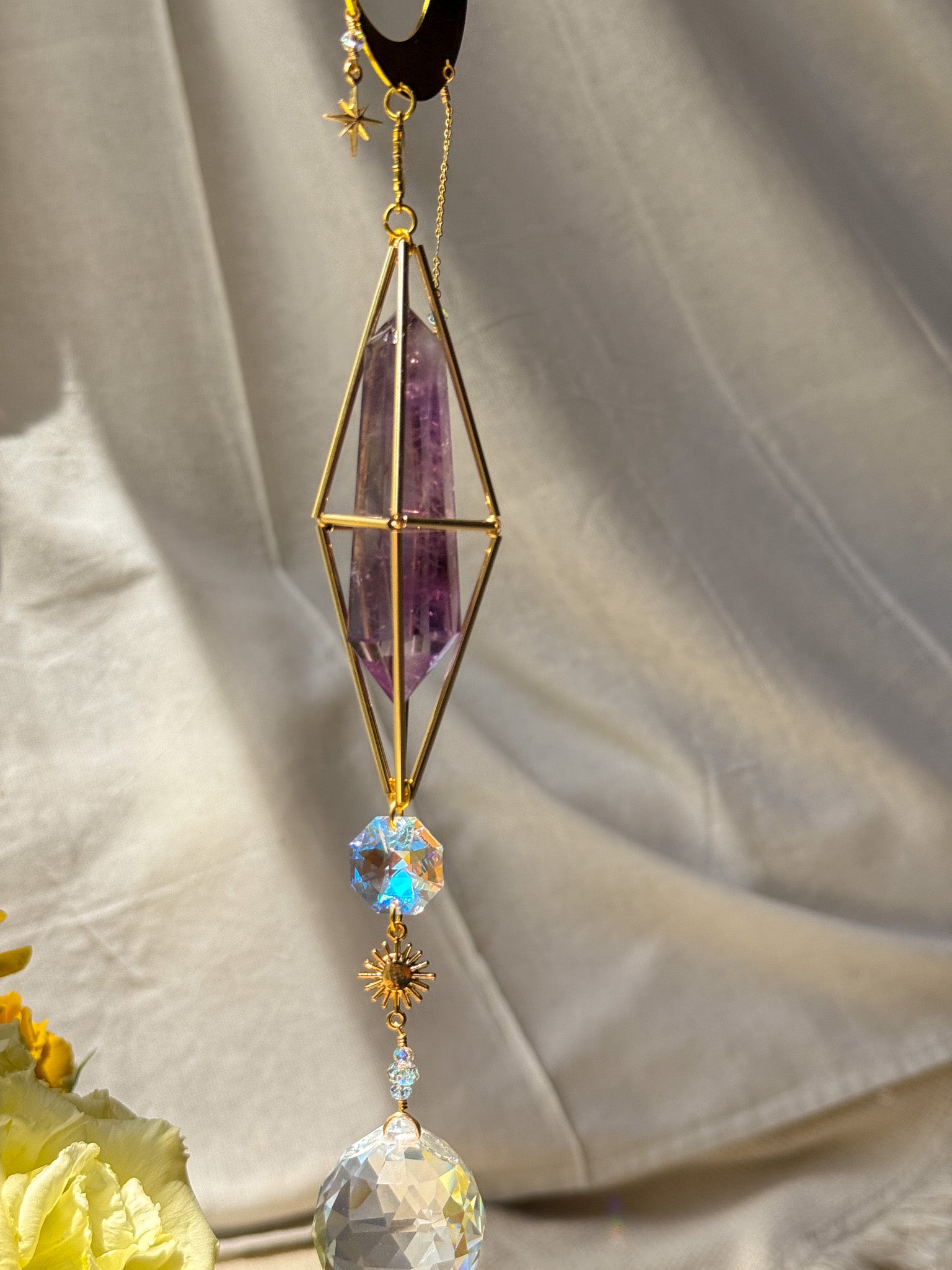 Moon Child - Citrine and Amethyst