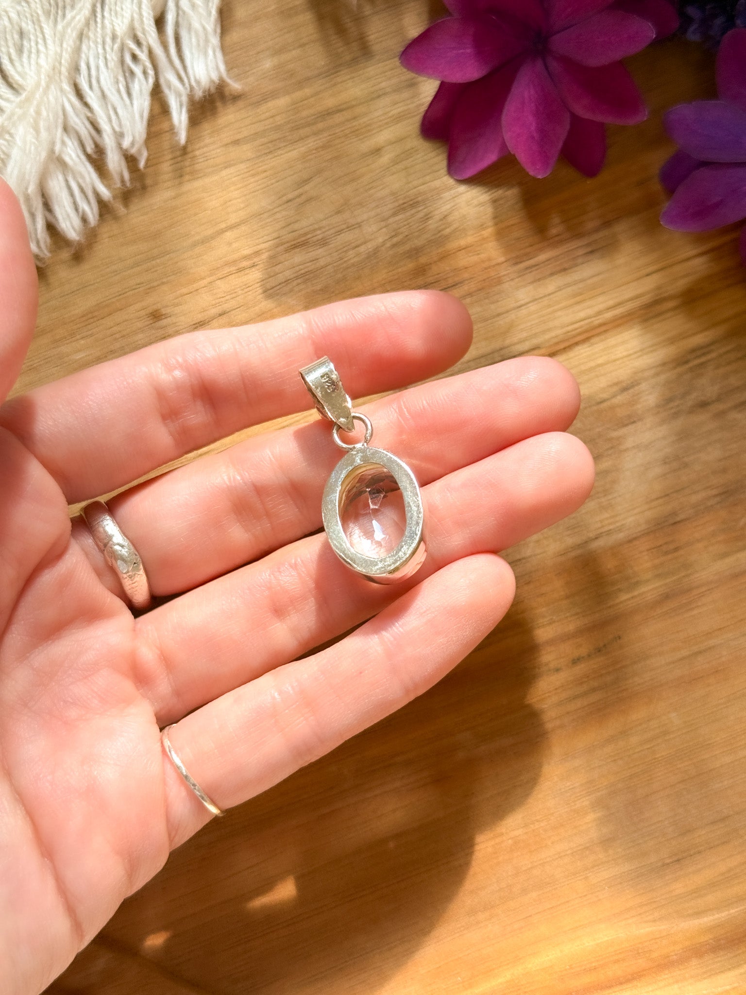 Clear Quartz Pendant Top 【Imported】