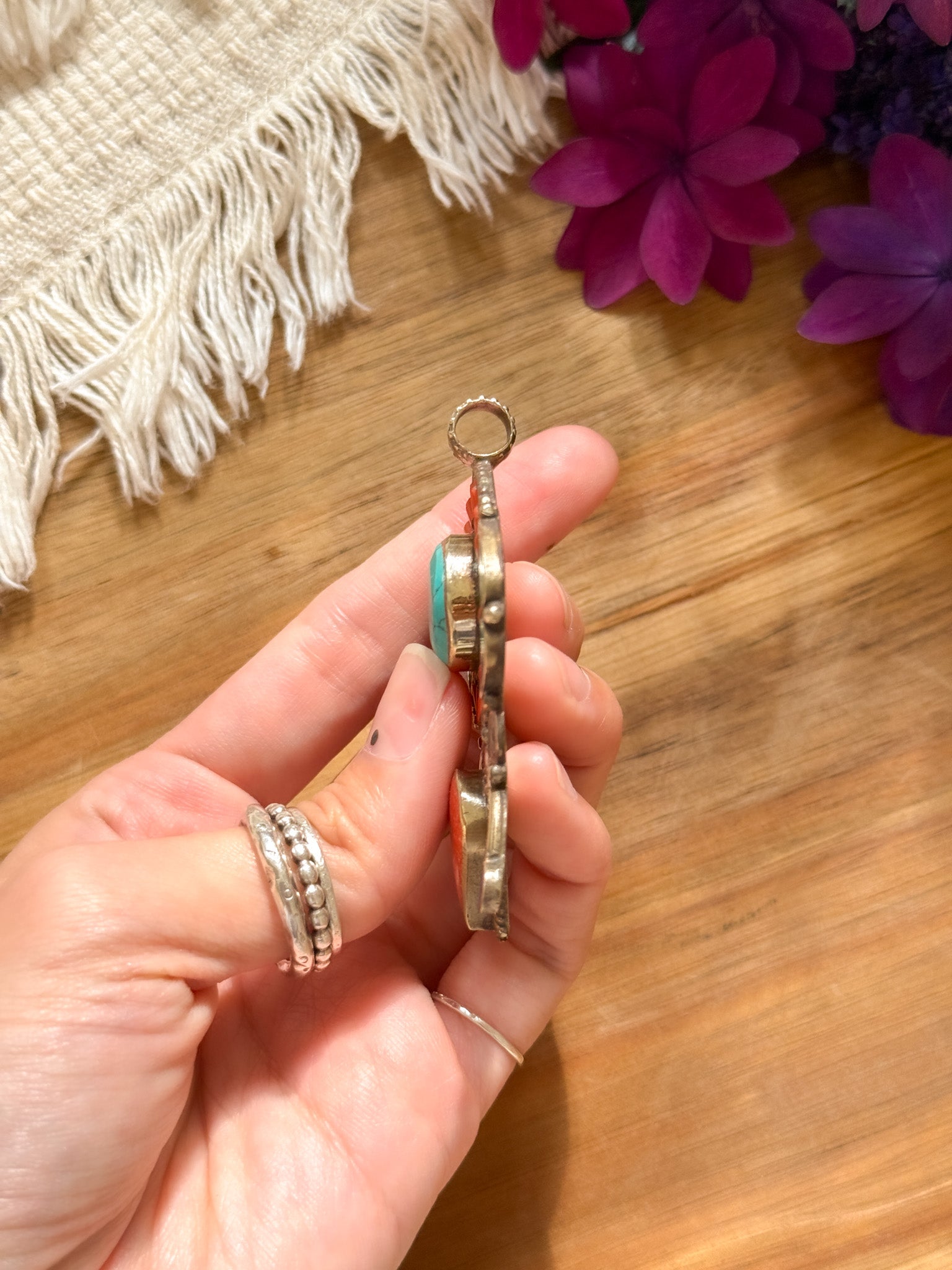 Turquoise Pendant Top 【Imported】