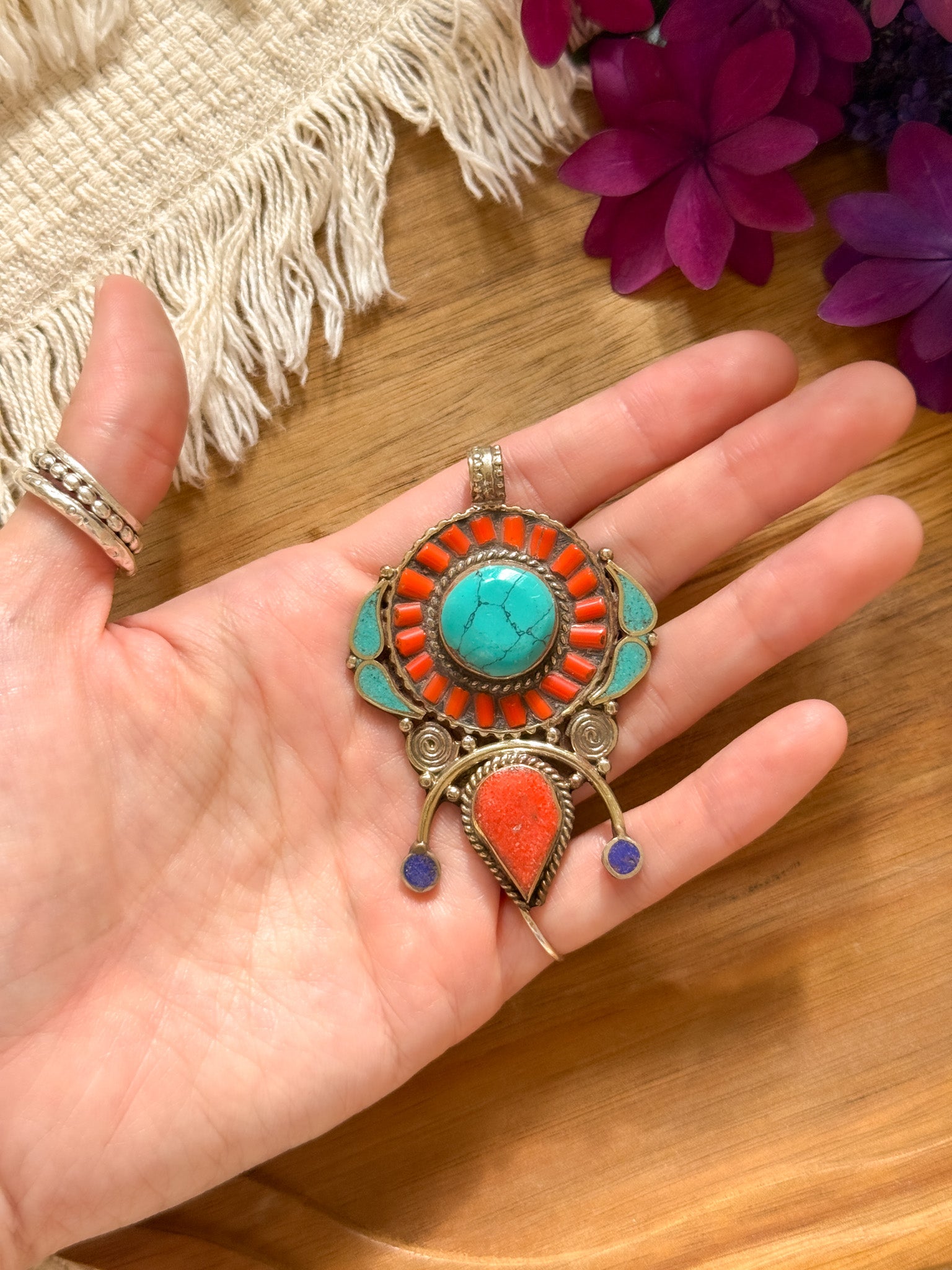 Turquoise Pendant Top 【Imported】