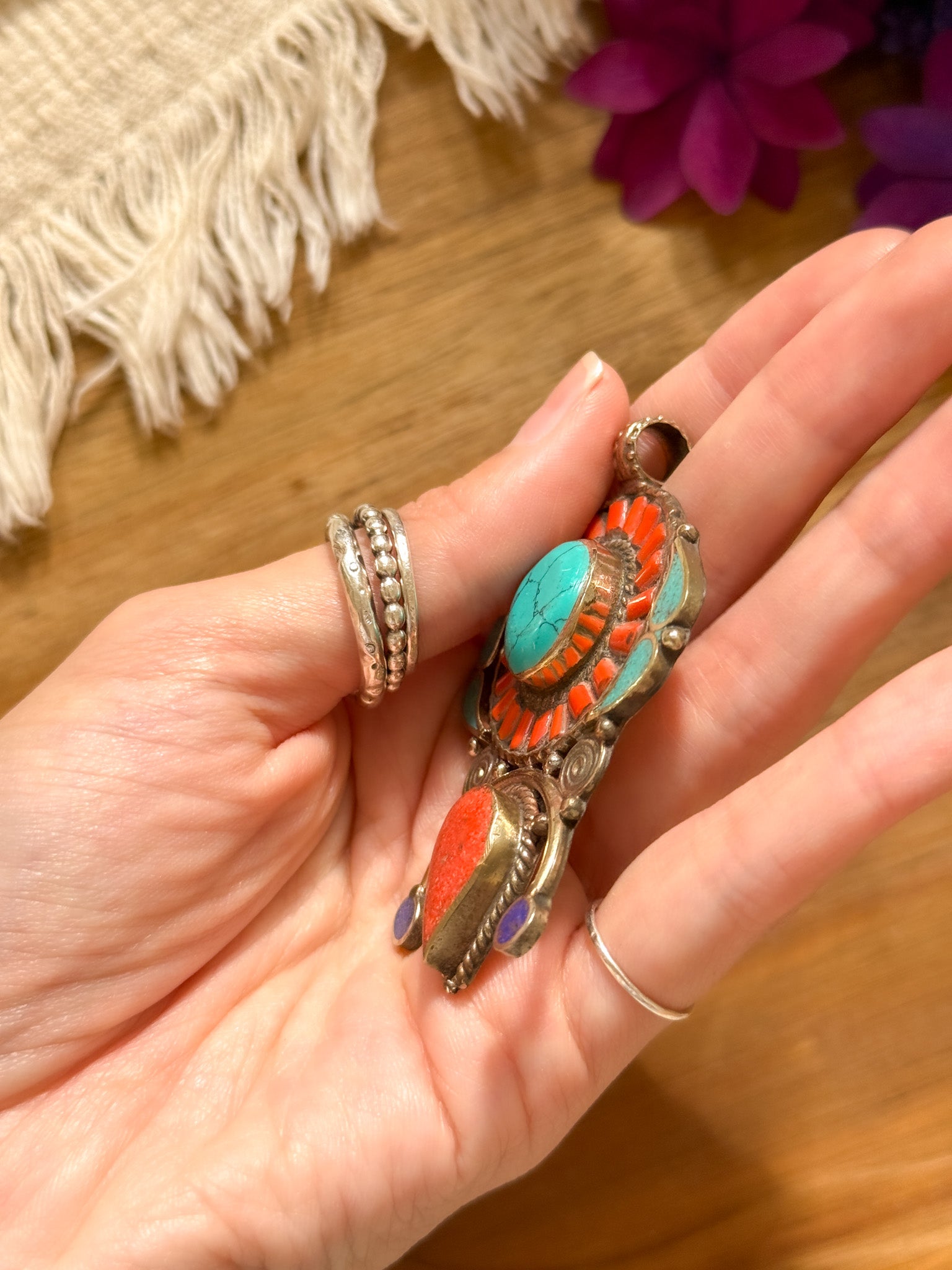 Turquoise Pendant Top 【Imported】