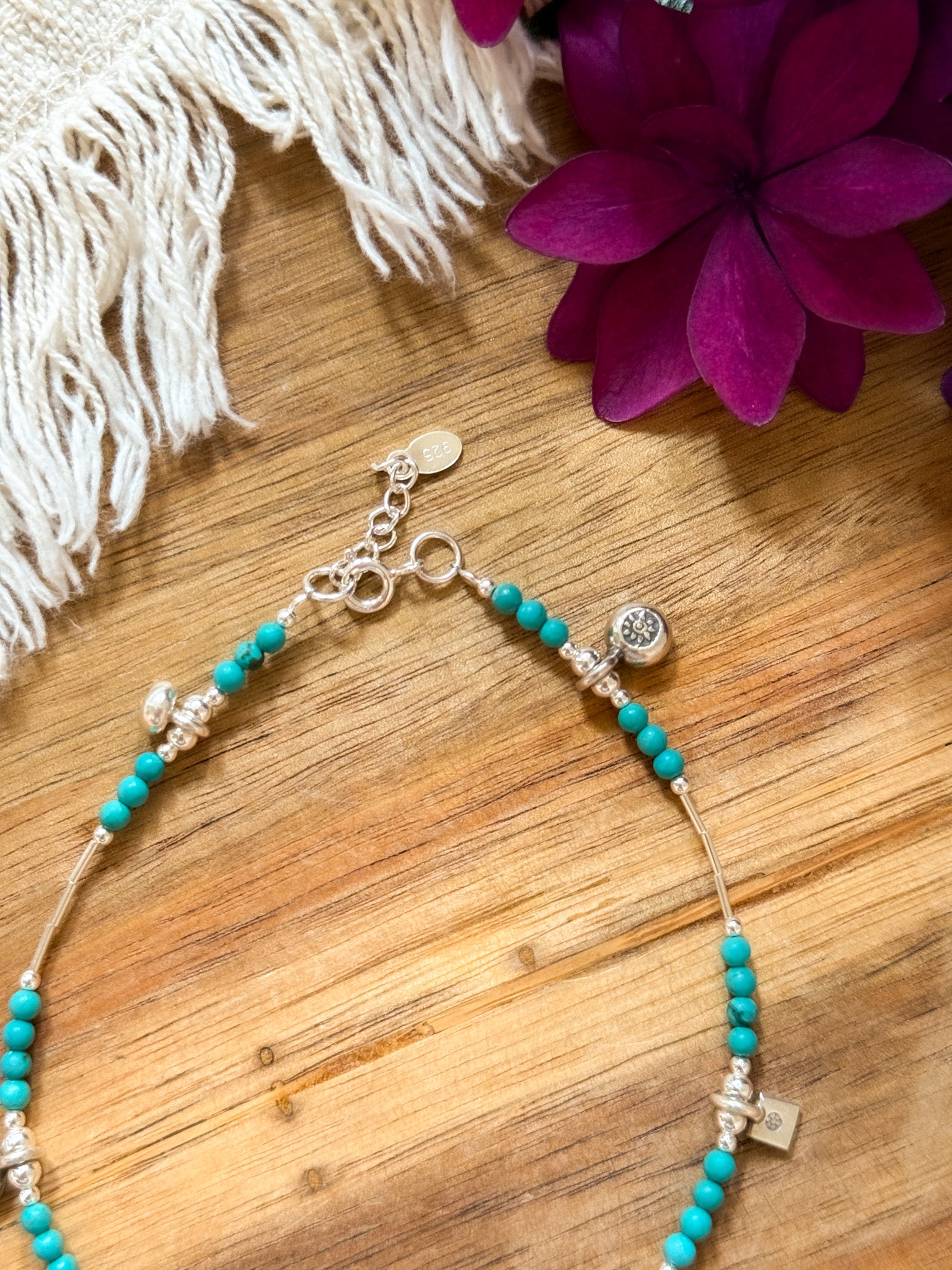 Anklet - Turquoise and Karen Silver 【Imported】