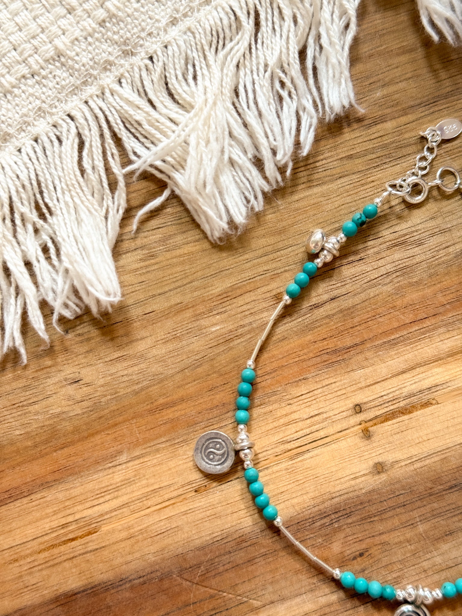 Anklet - Turquoise and Karen Silver 【Imported】