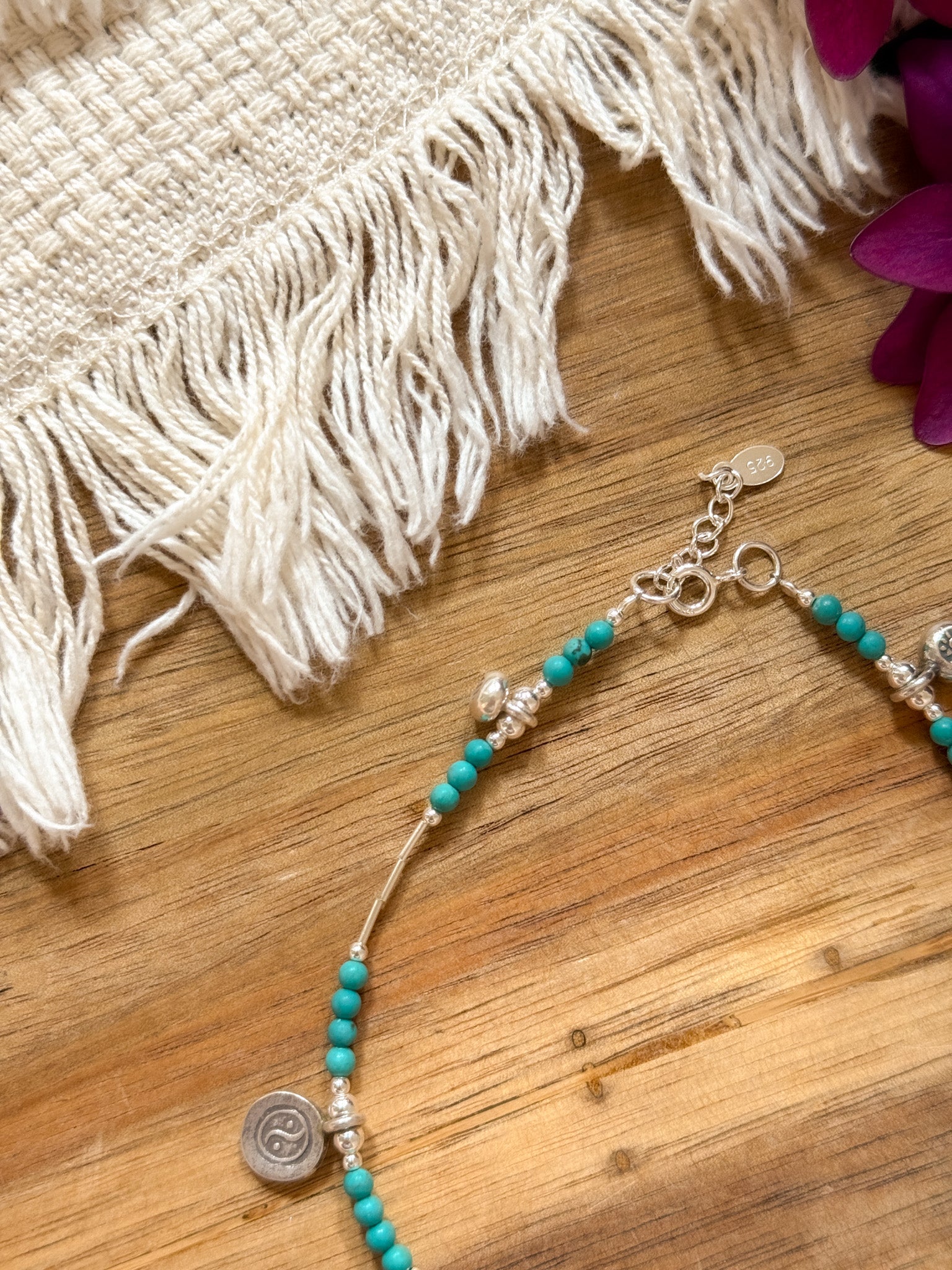 Anklet - Turquoise and Karen Silver 【Imported】