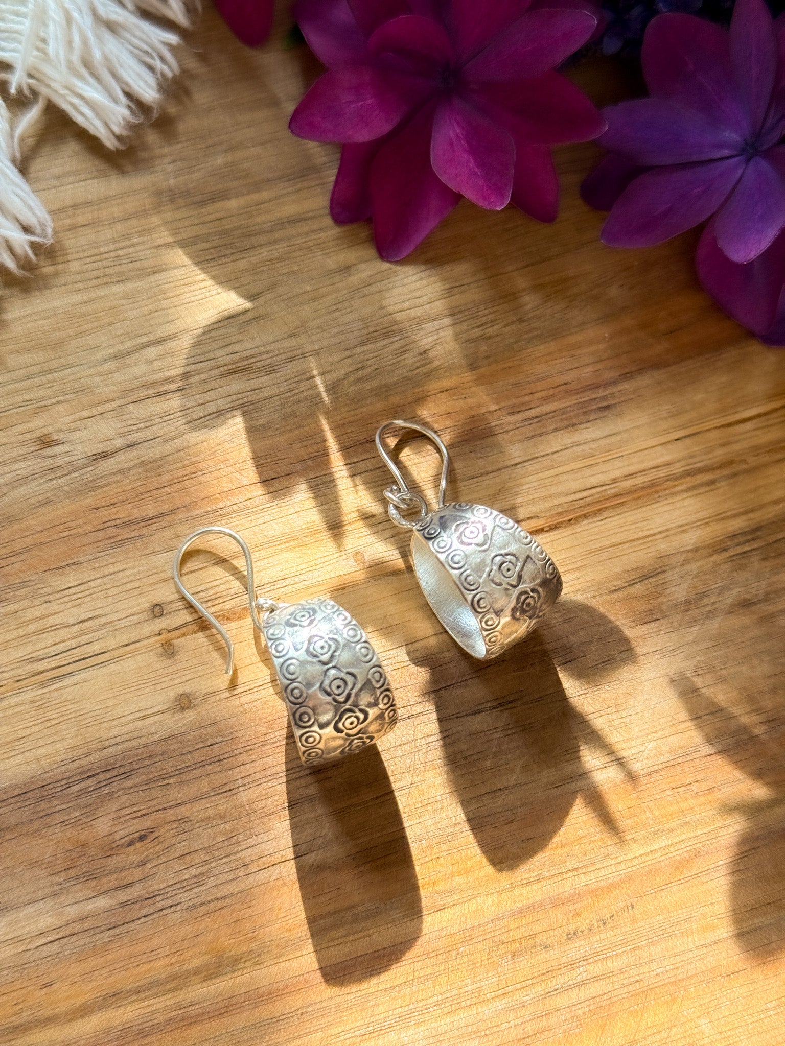 Karen Silver Earrings - flower 【Imported】