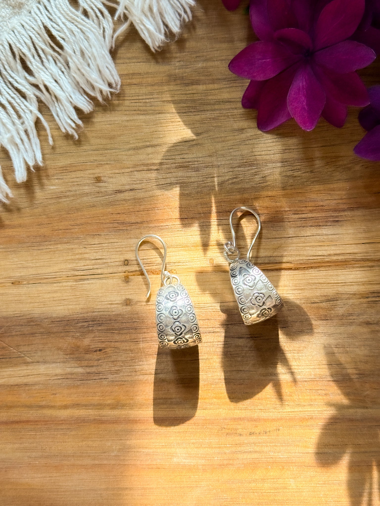 Karen Silver Earrings - flower 【Imported】