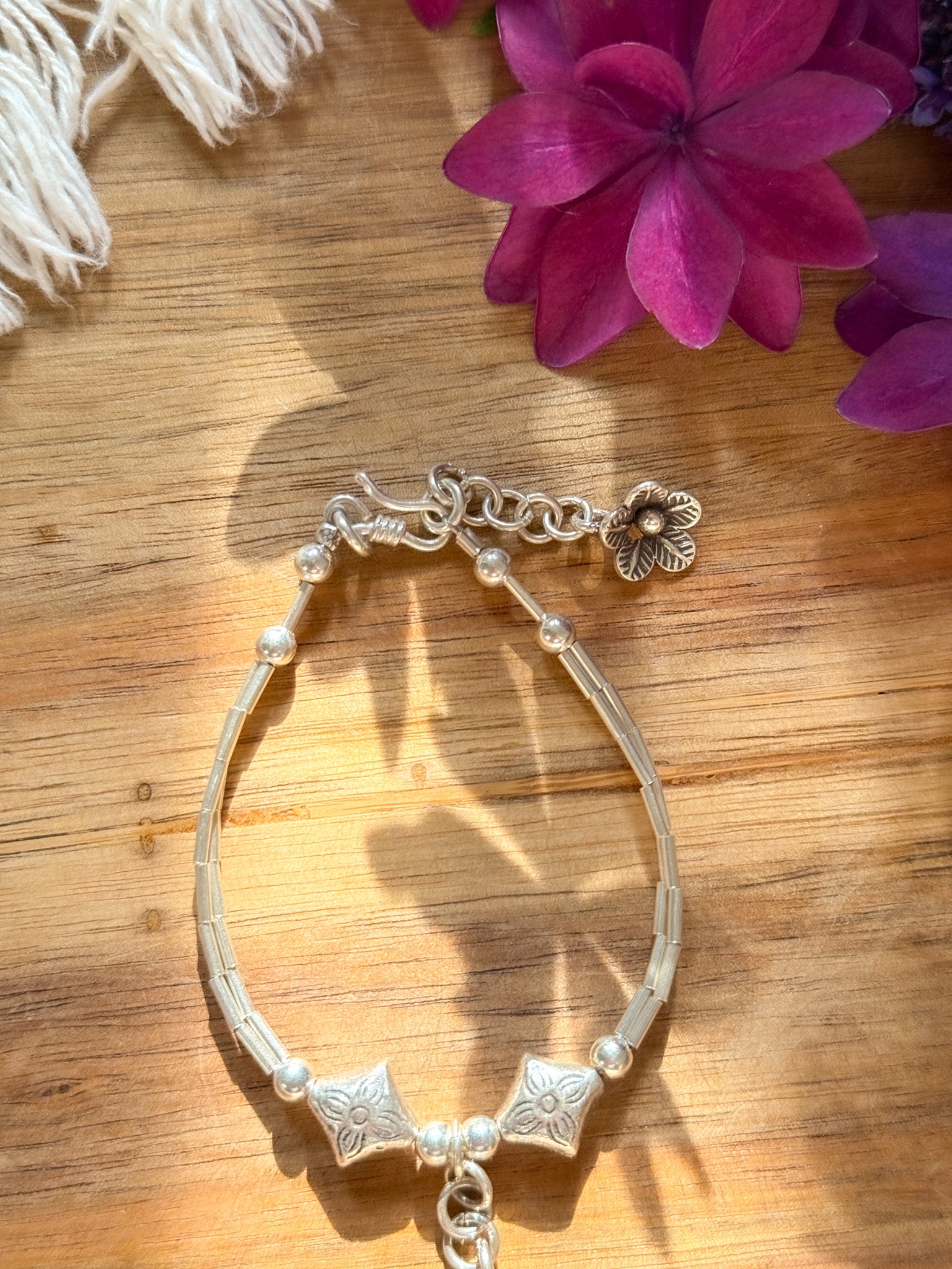 Karen Silver Bracelet - Nature 【Imported】