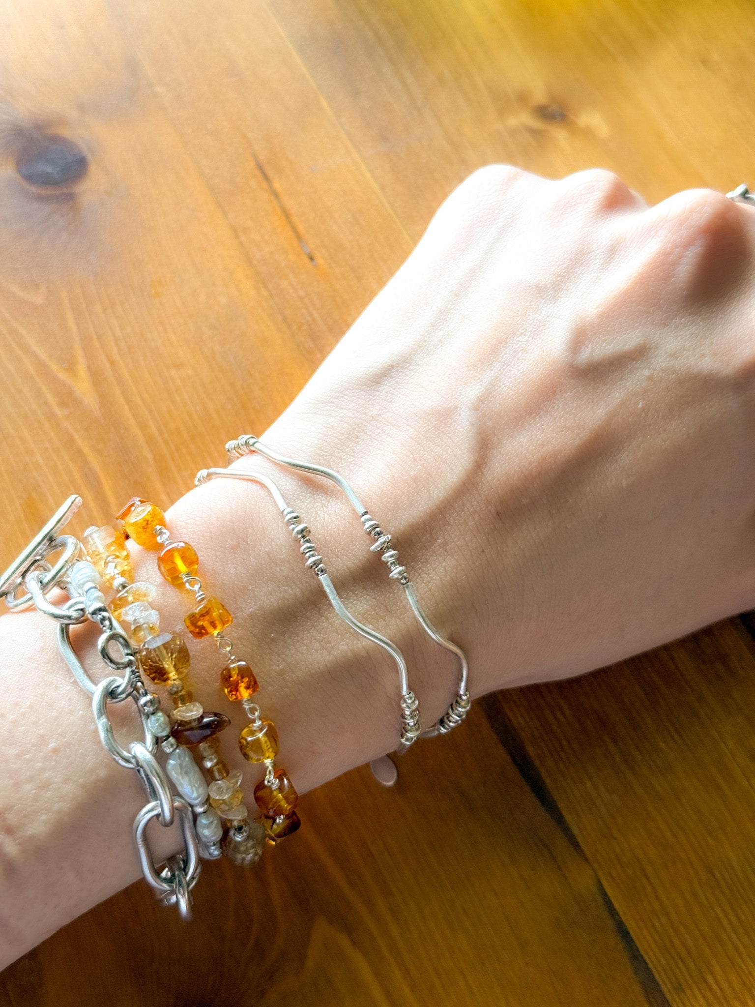 ［a-BL201] Karen Silver Bracelet 17cm p388013_2_800.jpg